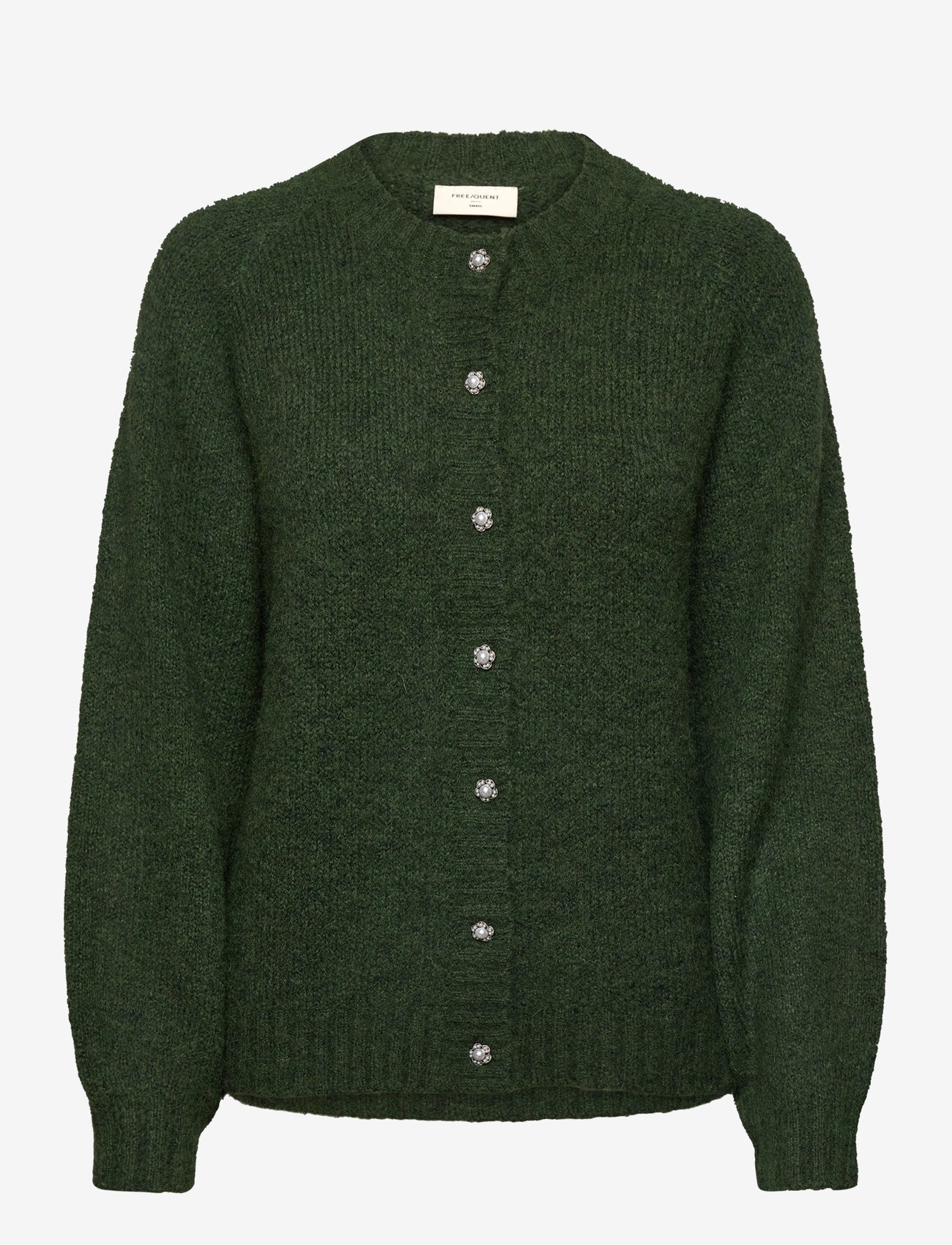 FREE/QUENT - FQLOUISA-CARDIGAN - autumn clothing - kombu green mel - 0