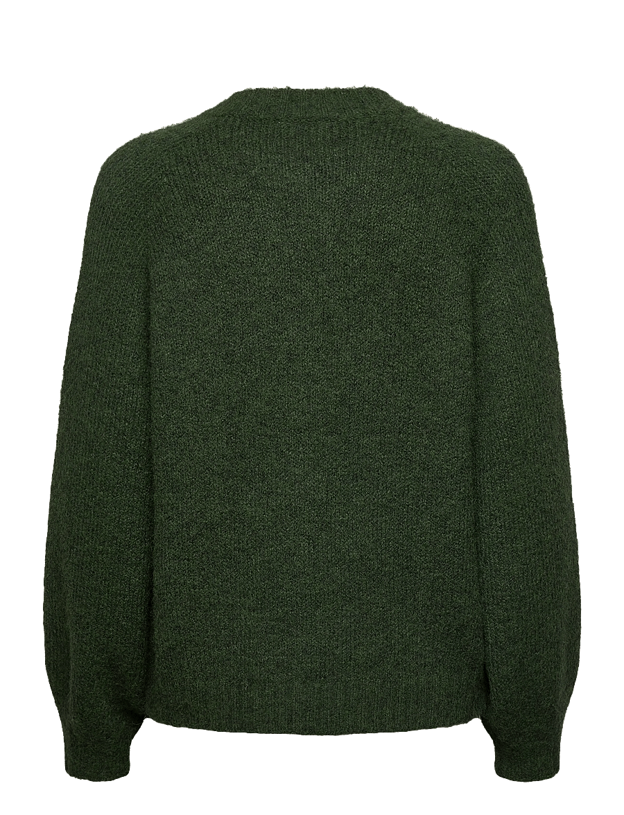 FREE/QUENT - FQLOUISA-CARDIGAN - striktrøjer - kombu green mel - 2