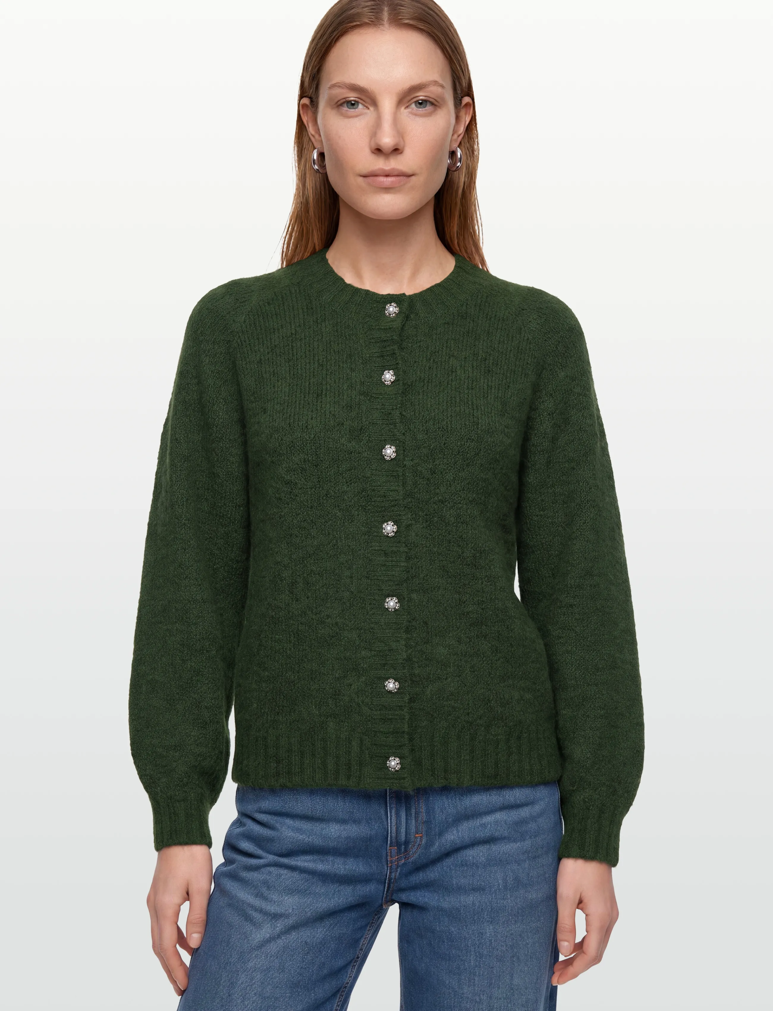 FREE/QUENT - FQLOUISA-CARDIGAN - trøjer - kombu green mel - 3