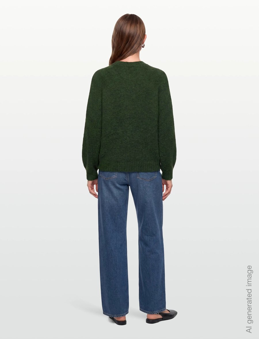 FREE/QUENT - FQLOUISA-CARDIGAN - striktrøjer - kombu green mel - 4
