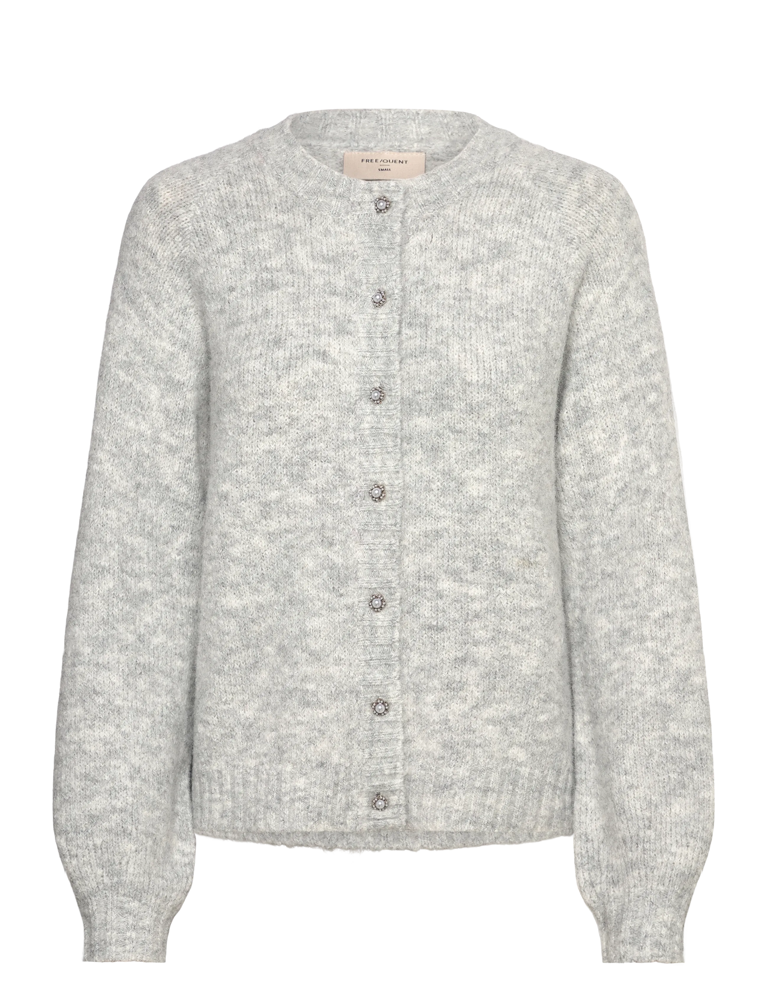FREE/QUENT FQLOUISA-CARDIGAN - Cardigans - LIGHT GREY MELANGE / grey
