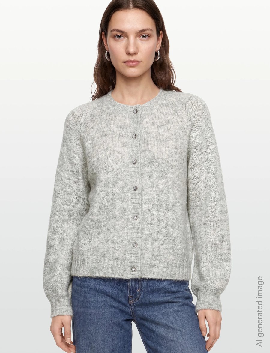FREE/QUENT - FQLOUISA-CARDIGAN - striktrøjer - light grey melange - 3