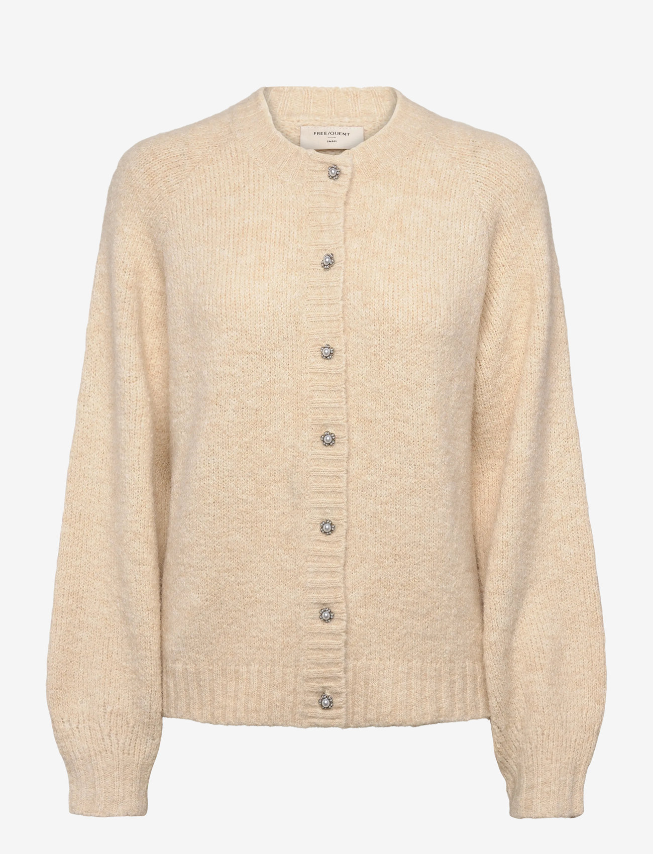 FREE/QUENT - FQLOUISA-CARDIGAN - striktrøjer - moonbeam melange - 0