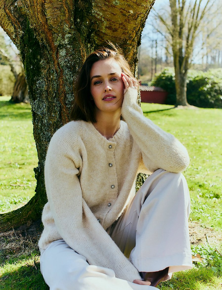 FREE/QUENT - FQLOUISA-CARDIGAN - kampsunid - moonbeam melange - 3