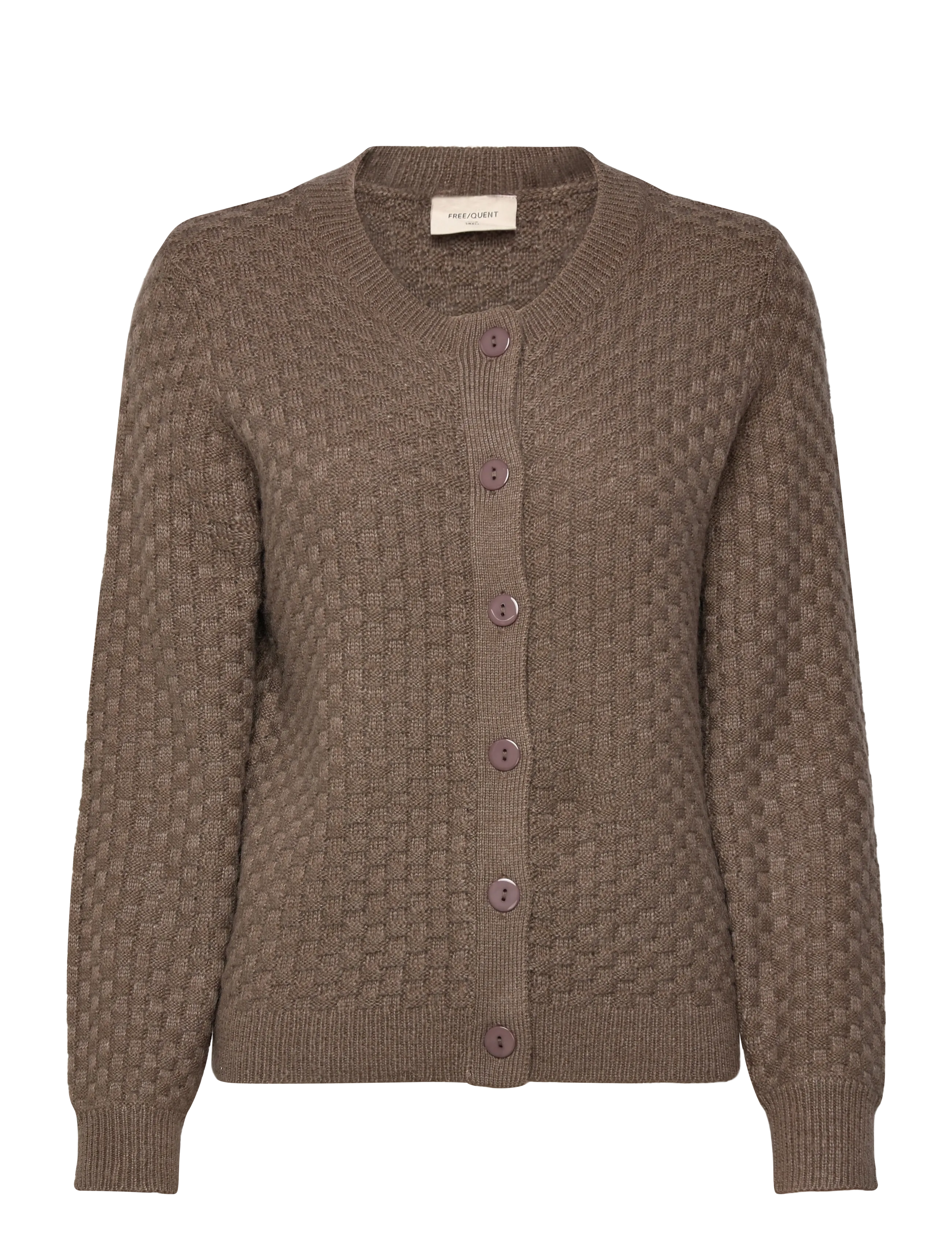 FREE/QUENT FQJAZZ-CARDIGAN - Cardigans - MOREL MELANGE / brown