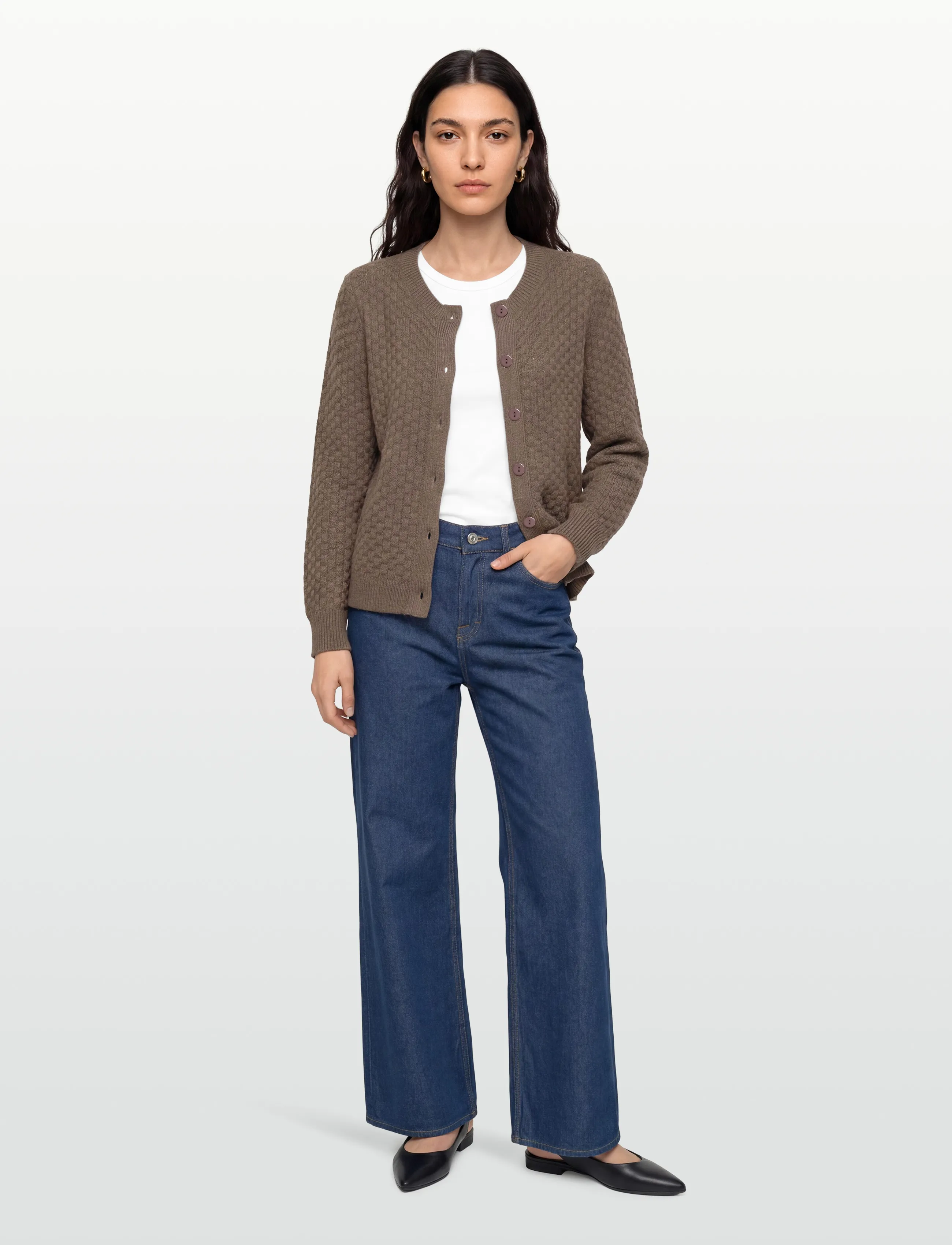 FREE/QUENT - FQJAZZ-CARDIGAN - laveste priser - morel melange - 0