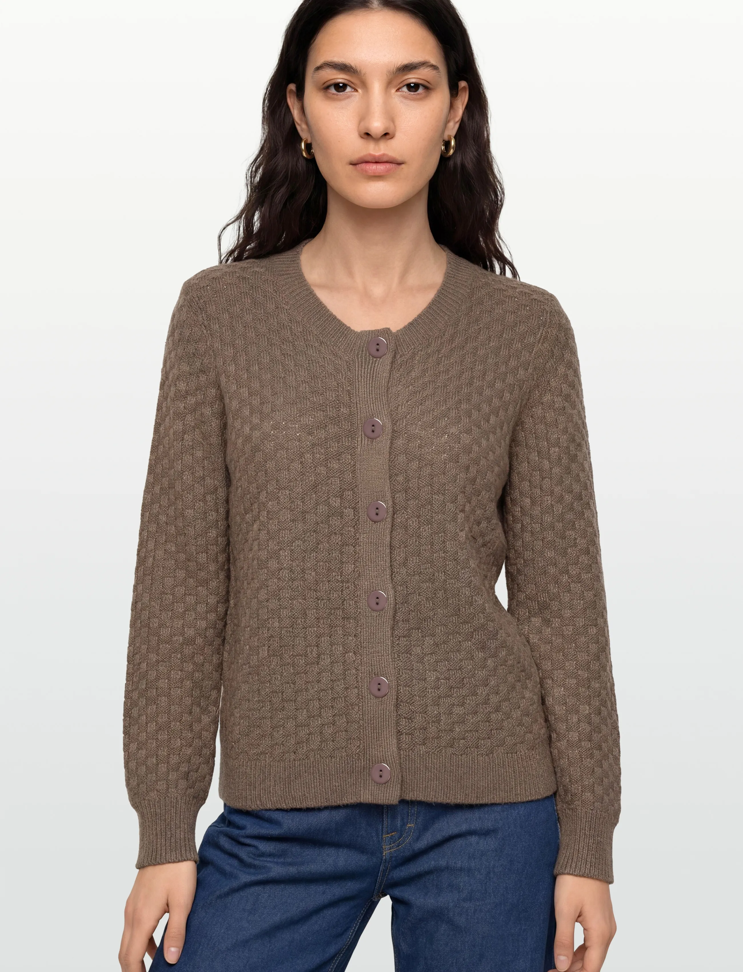 FREE/QUENT - FQJAZZ-CARDIGAN - laveste priser - morel melange - 3