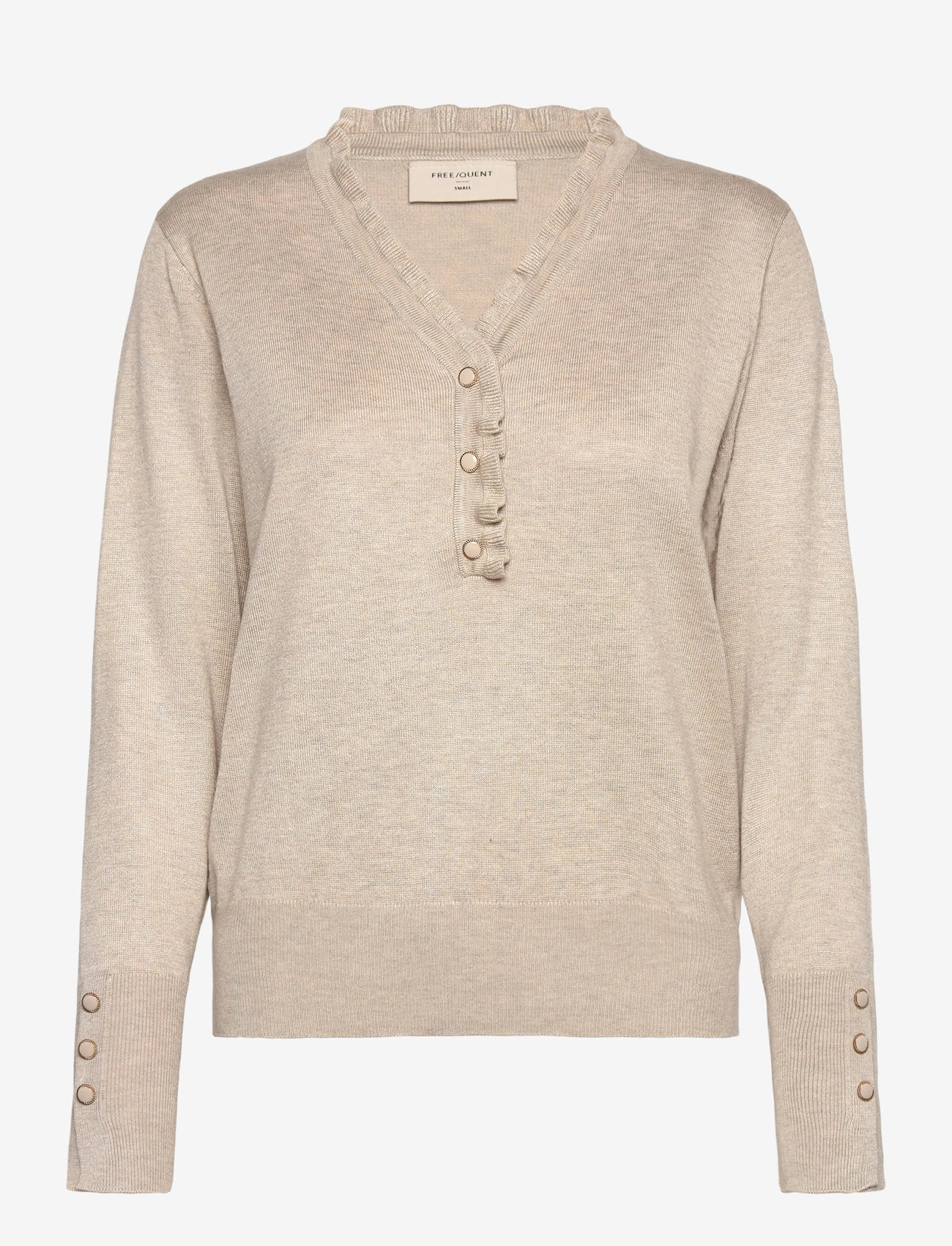 FREE/QUENT - FQKATIE-PULLOVER - autumn clothing - moonbeam melange - 0