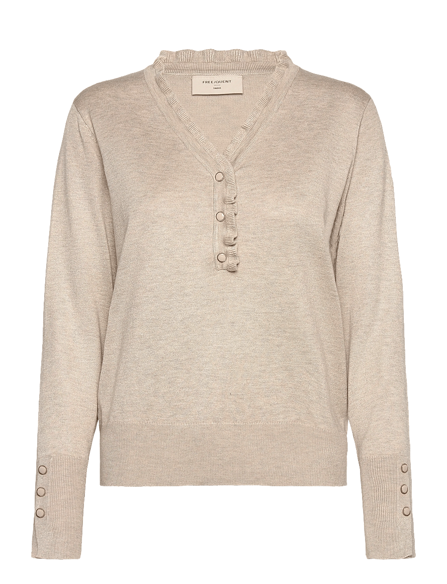 FREE/QUENT - FQKATIE-PULLOVER - pullover - moonbeam melange - 1