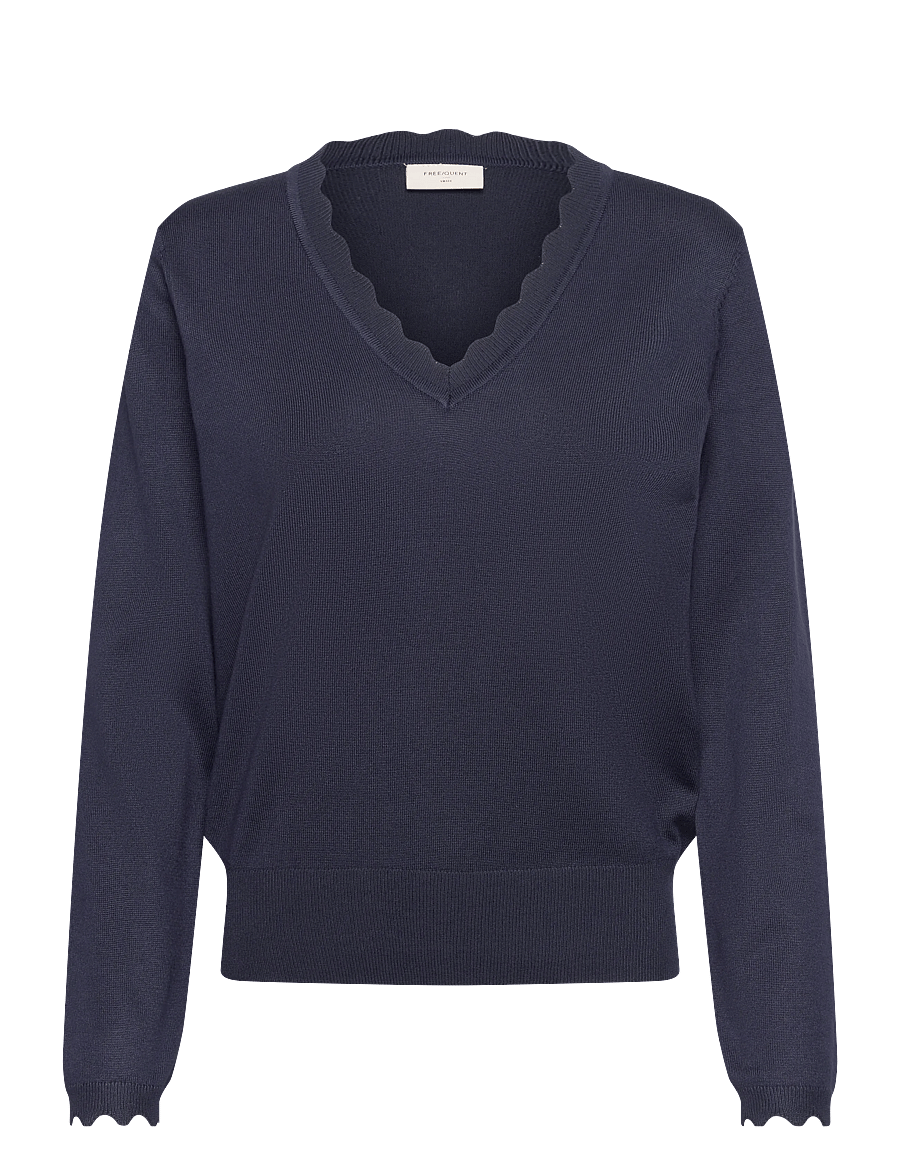 FREE/QUENT - FQKATIE-PULLOVER - stickade tröjor - navy blazer - 1