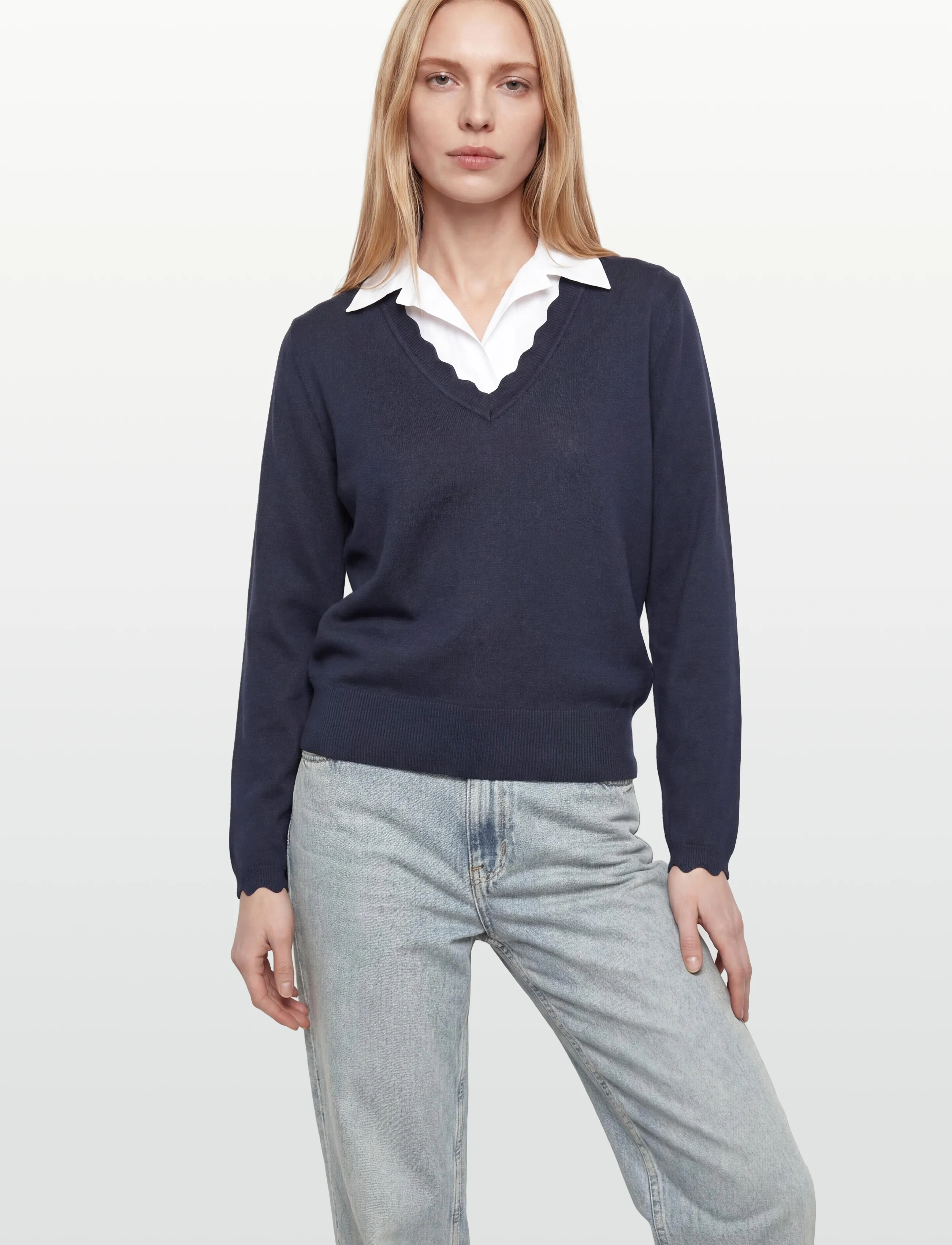 FREE/QUENT - FQKATIE-PULLOVER - tröjor - navy blazer - 3