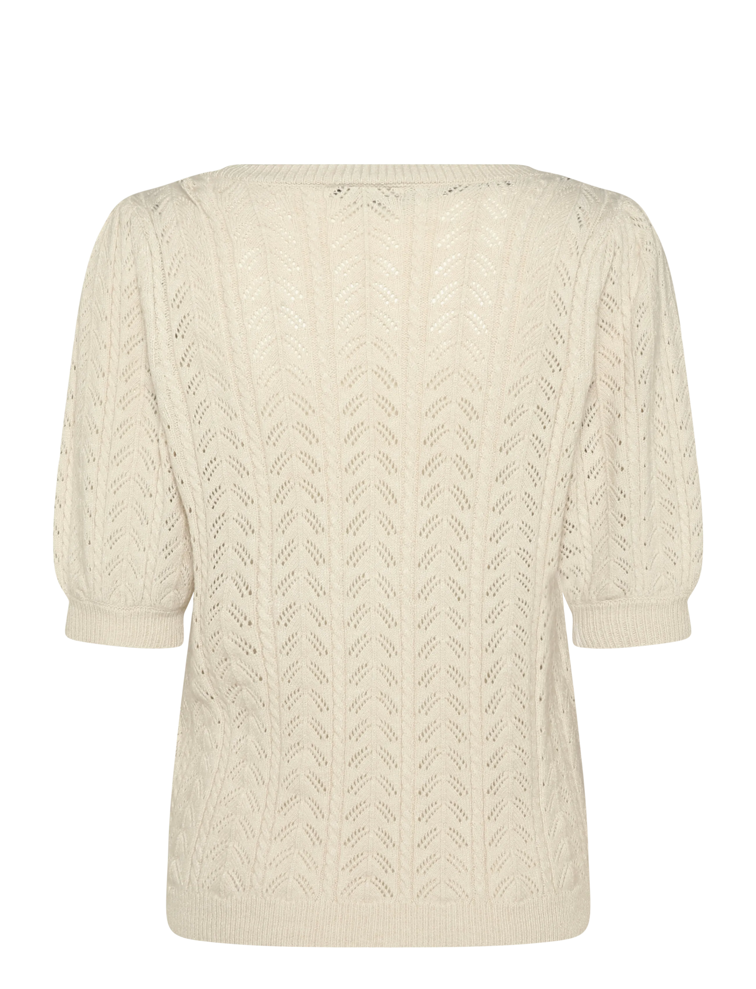 FREE/QUENT - FQCLARRY-PULLOVER - kurzärmelige blusen - moonbeam melange - 2