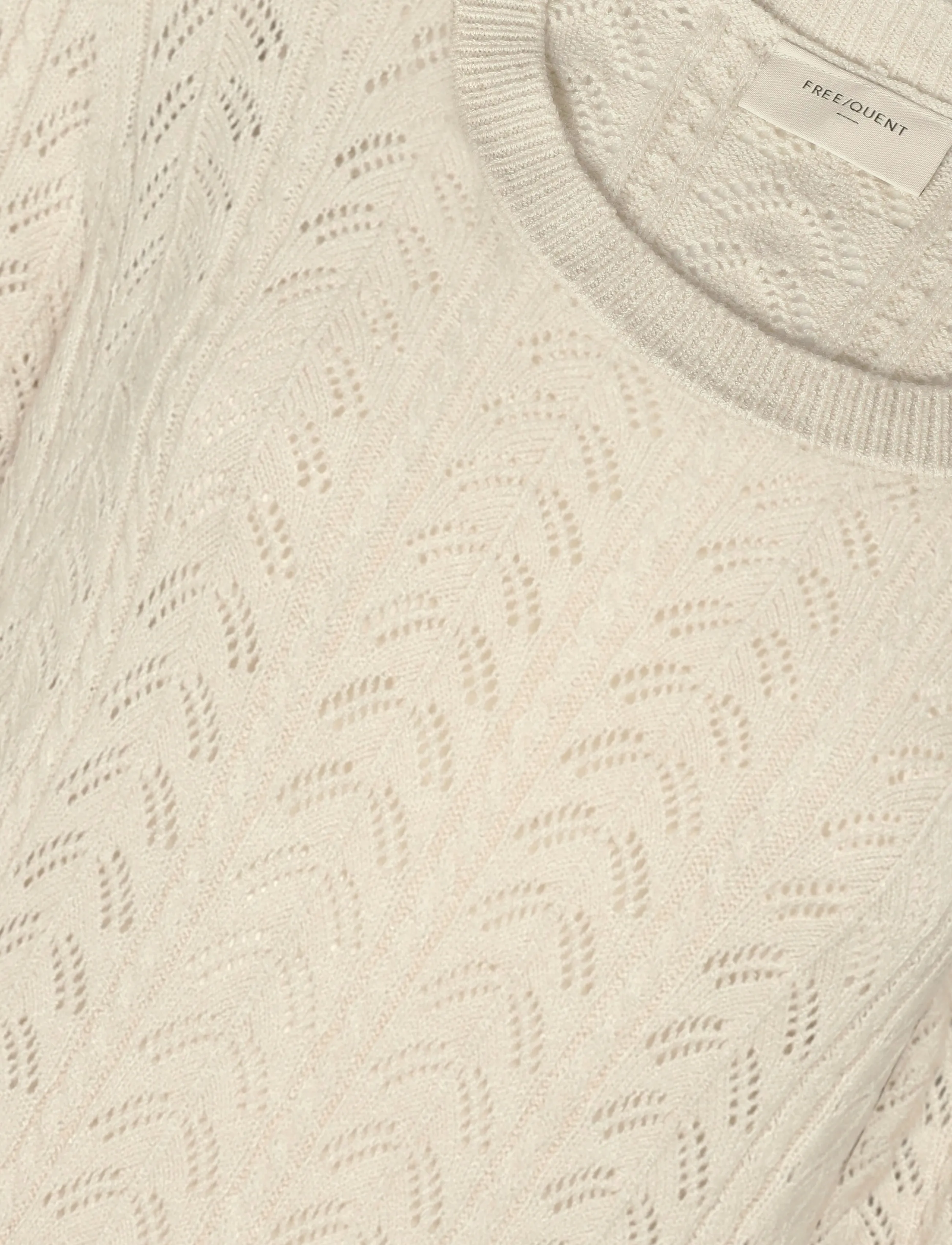 FREE/QUENT - FQCLARRY-PULLOVER - kurzärmelige blusen - moonbeam melange - 4