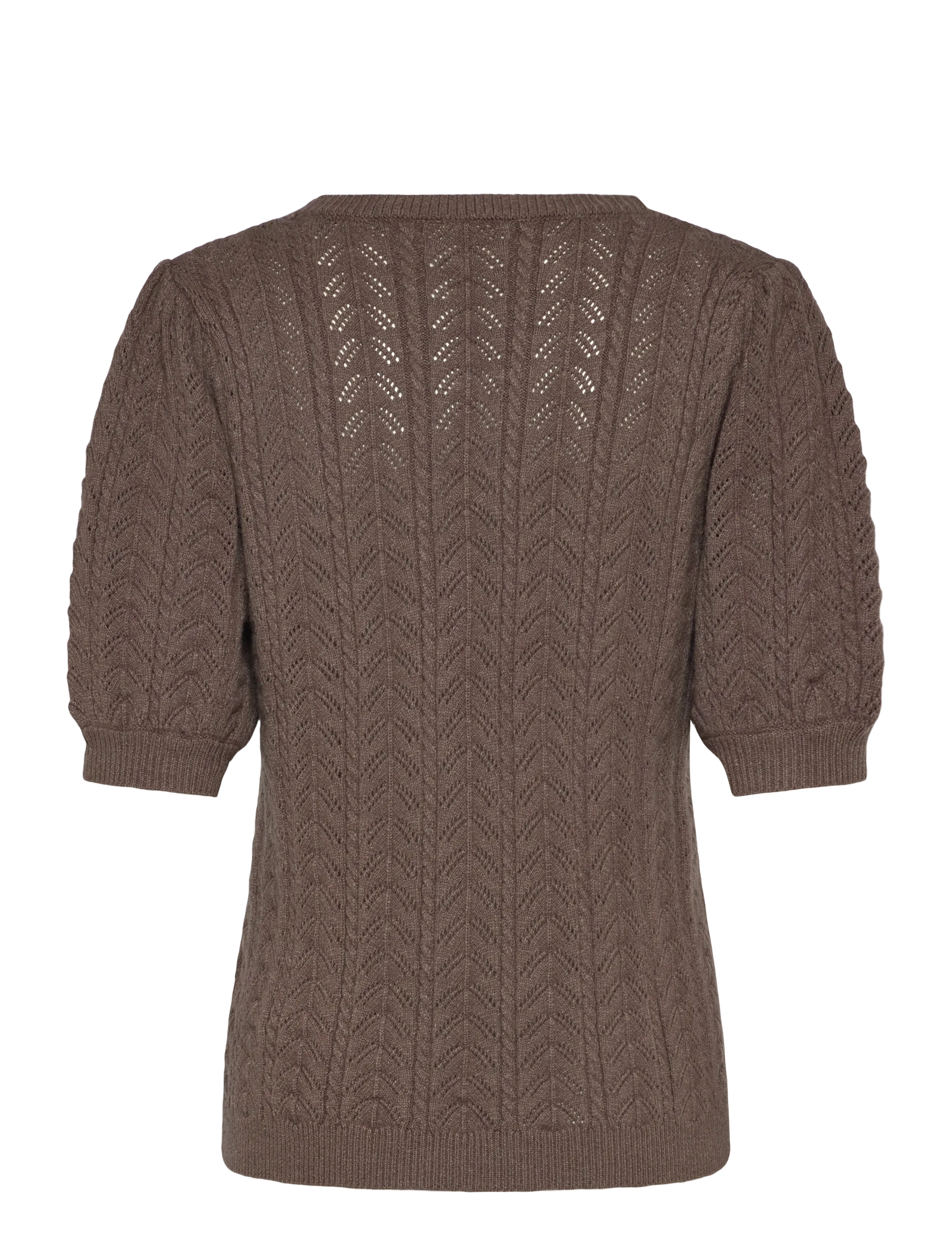 FREE/QUENT - FQCLARRY-PULLOVER - kortærmede bluser - morel melange - 1