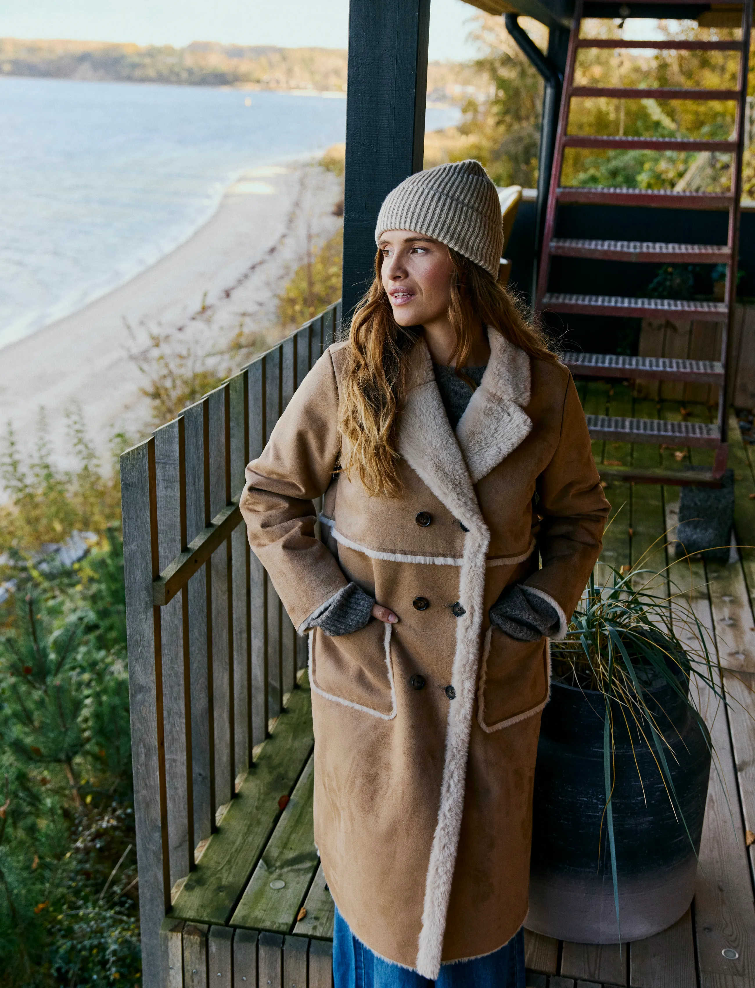 FREE/QUENT FQLAMSE-JACKET - Kläder - THRUSH / brown