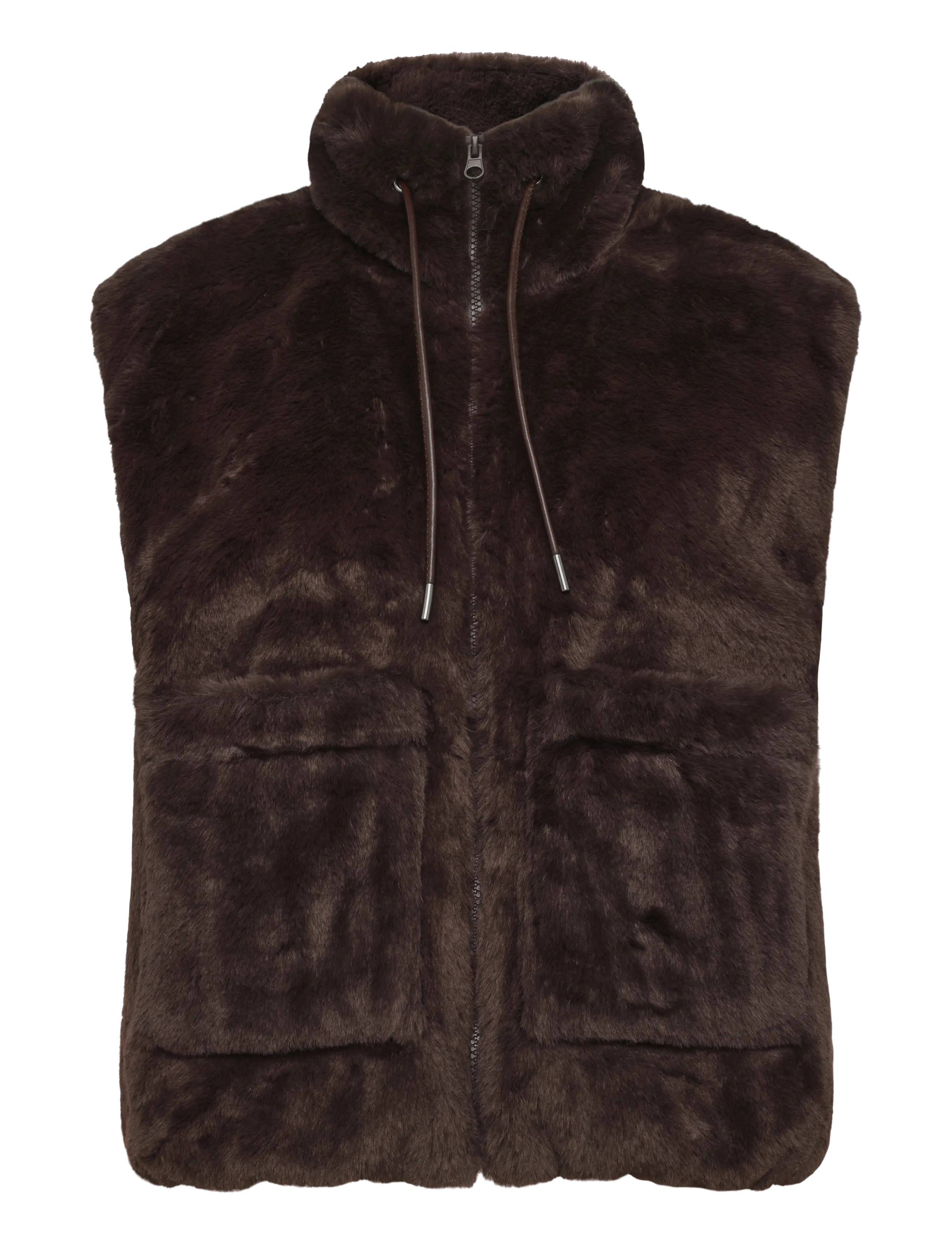 FREE/QUENT FQFONY-WAISTCOAT - Puffer vests - MOLE / brown