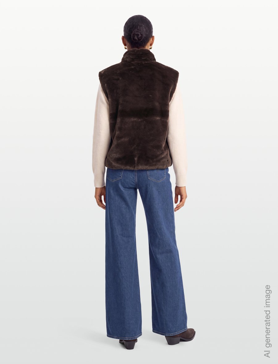 FREE/QUENT - FQFONY-WAISTCOAT - vadderade västar - mole - 4