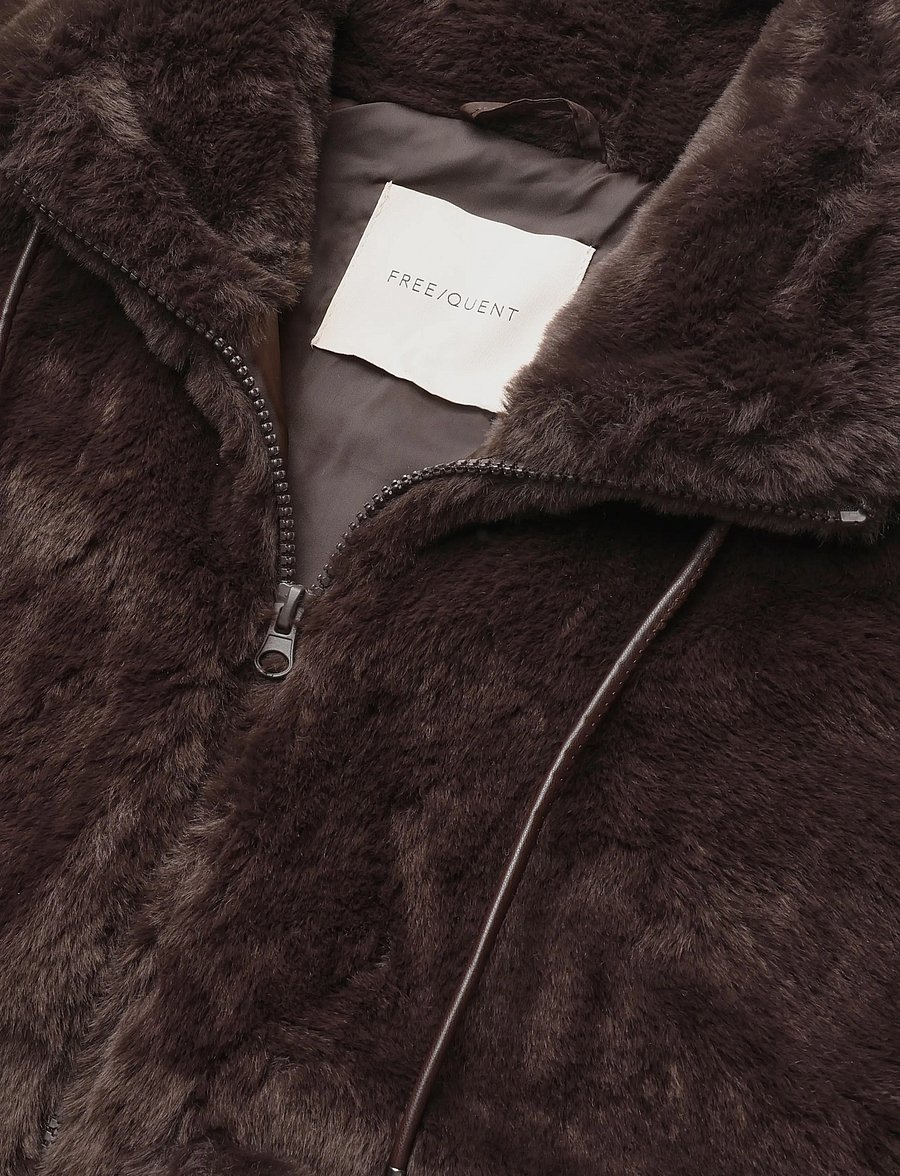 FREE/QUENT - FQFONY-WAISTCOAT - puffer vests - mole - 2