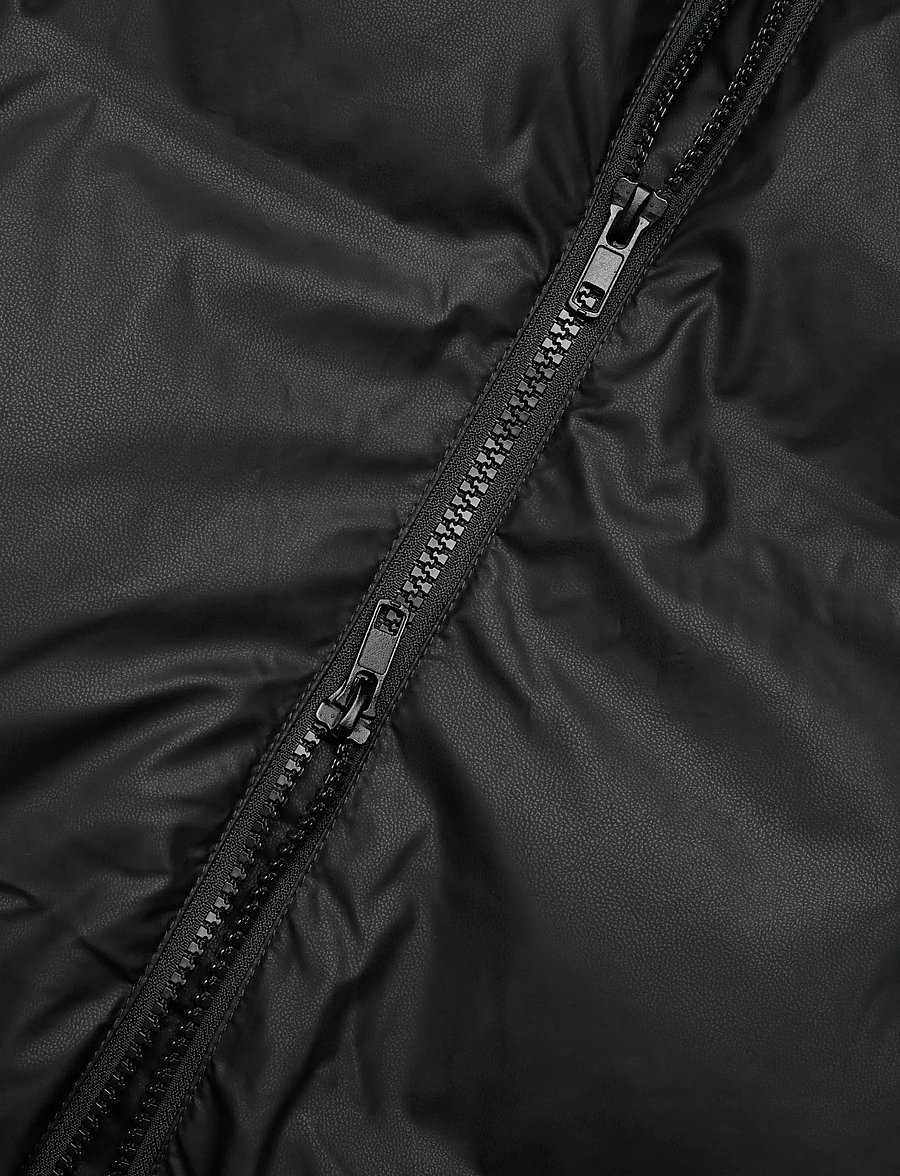 FREE/QUENT - Long jacket from Freequent in a matte, coated material with a heavy, insulating - black - 3
