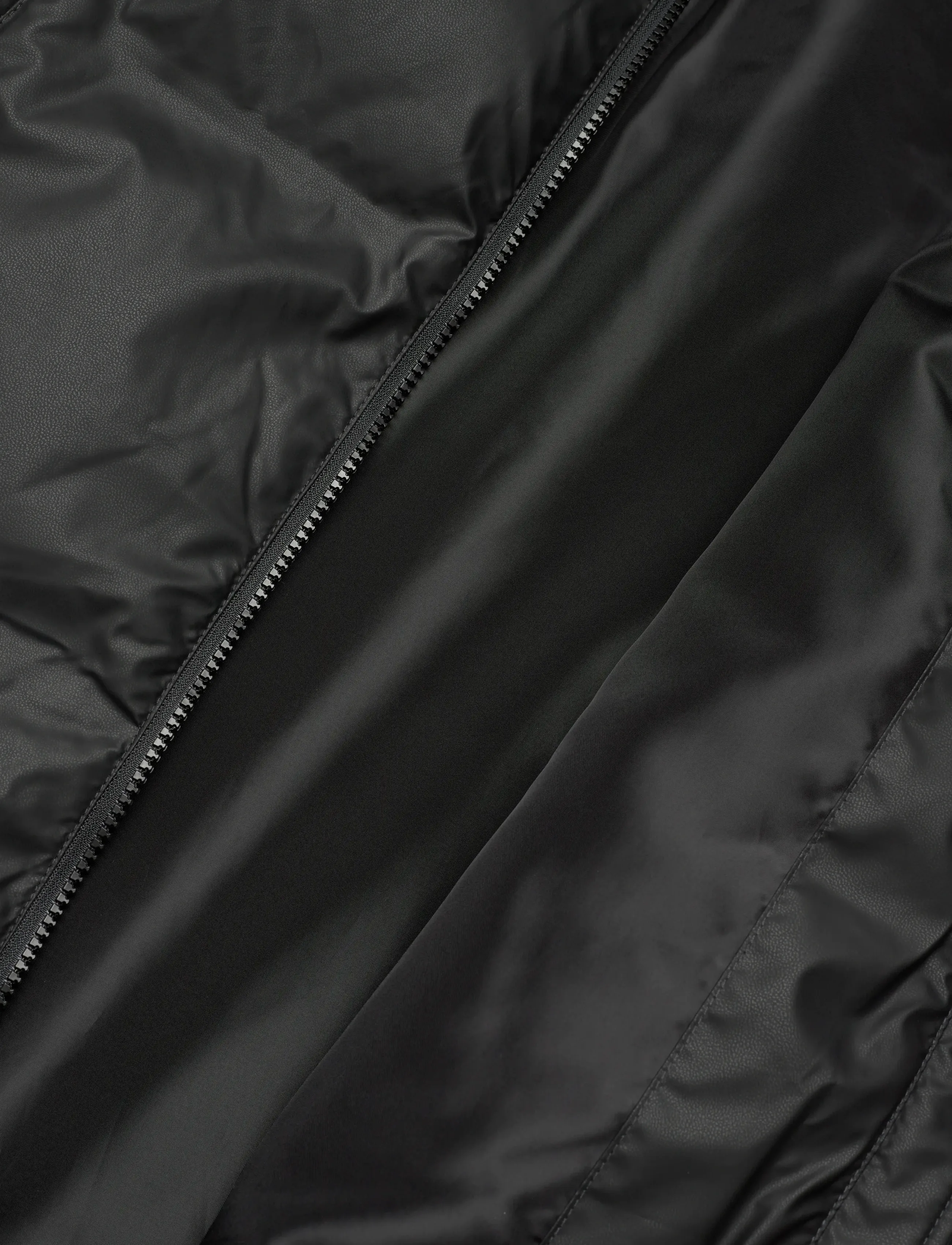 FREE/QUENT - Long jacket from Freequent in a matte, coated material with a heavy, insulating - black - 4
