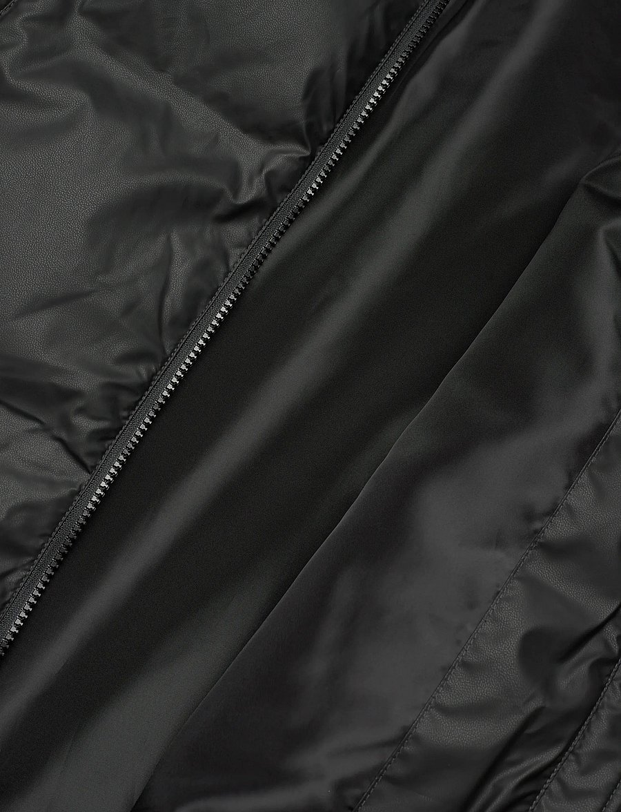 FREE/QUENT - Long jacket from Freequent in a matte, coated material with a heavy, insulating - black - 4