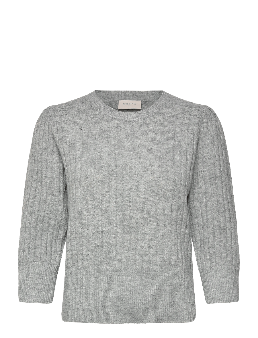 FREE/QUENT - Pullover - pullover - med. grey melange - 1