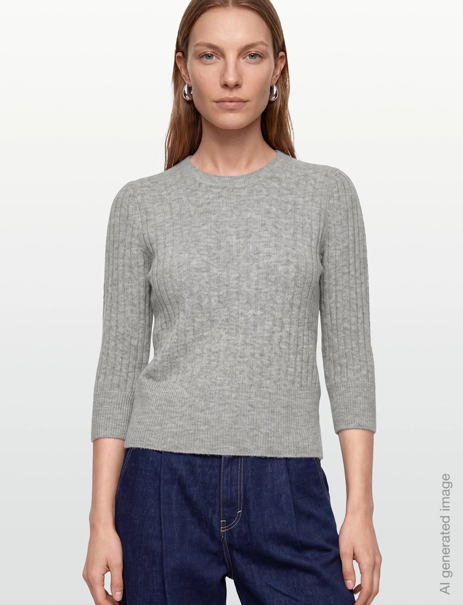 FREE/QUENT - Pullover - pullover - med. grey melange - 3