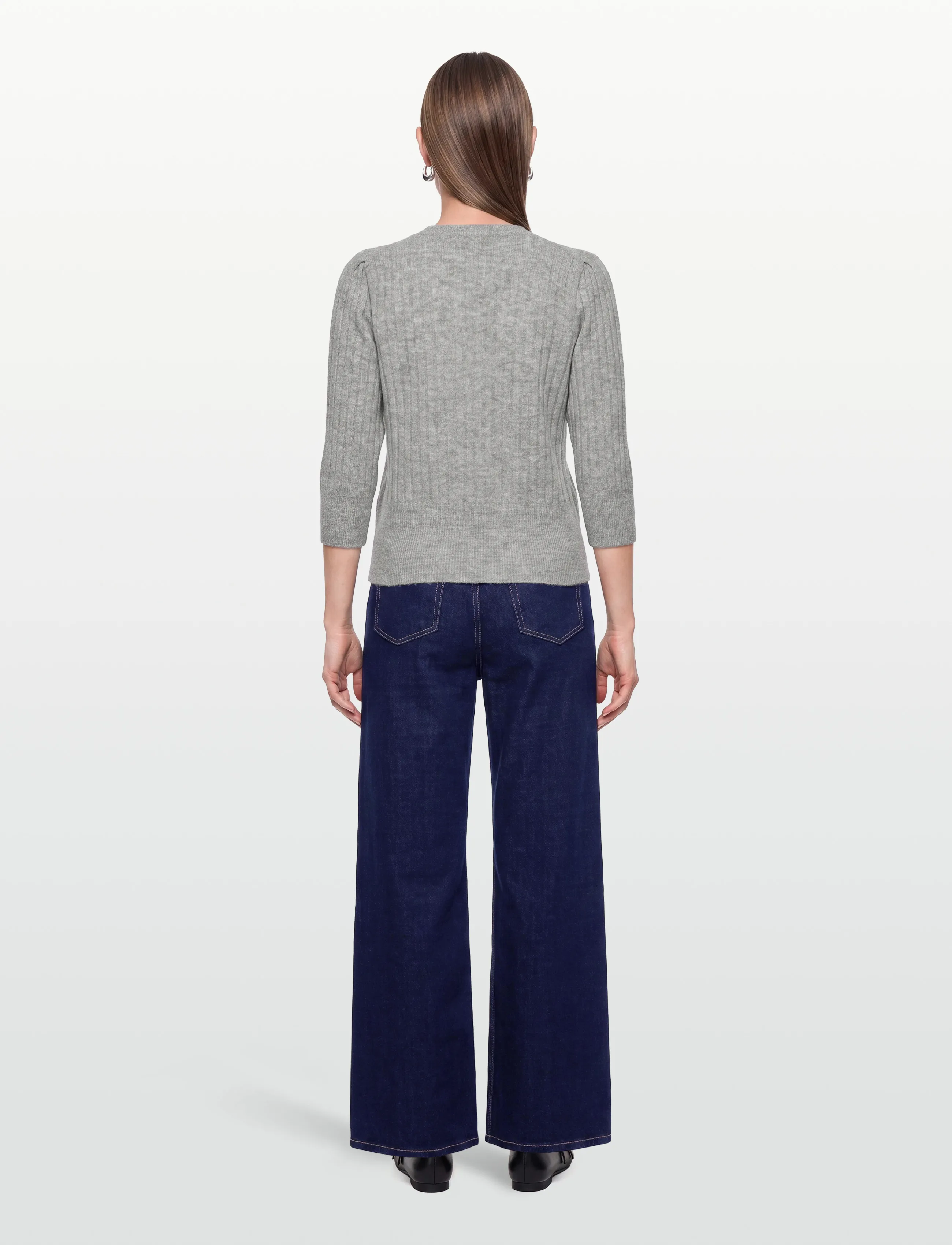 FREE/QUENT - FQHARA-PULLOVER - jumpers - med. grey melange - 4