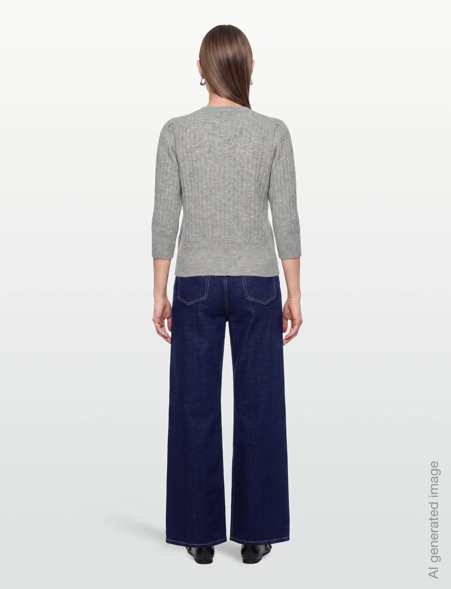 FREE/QUENT - Pullover - pullover - med. grey melange - 4