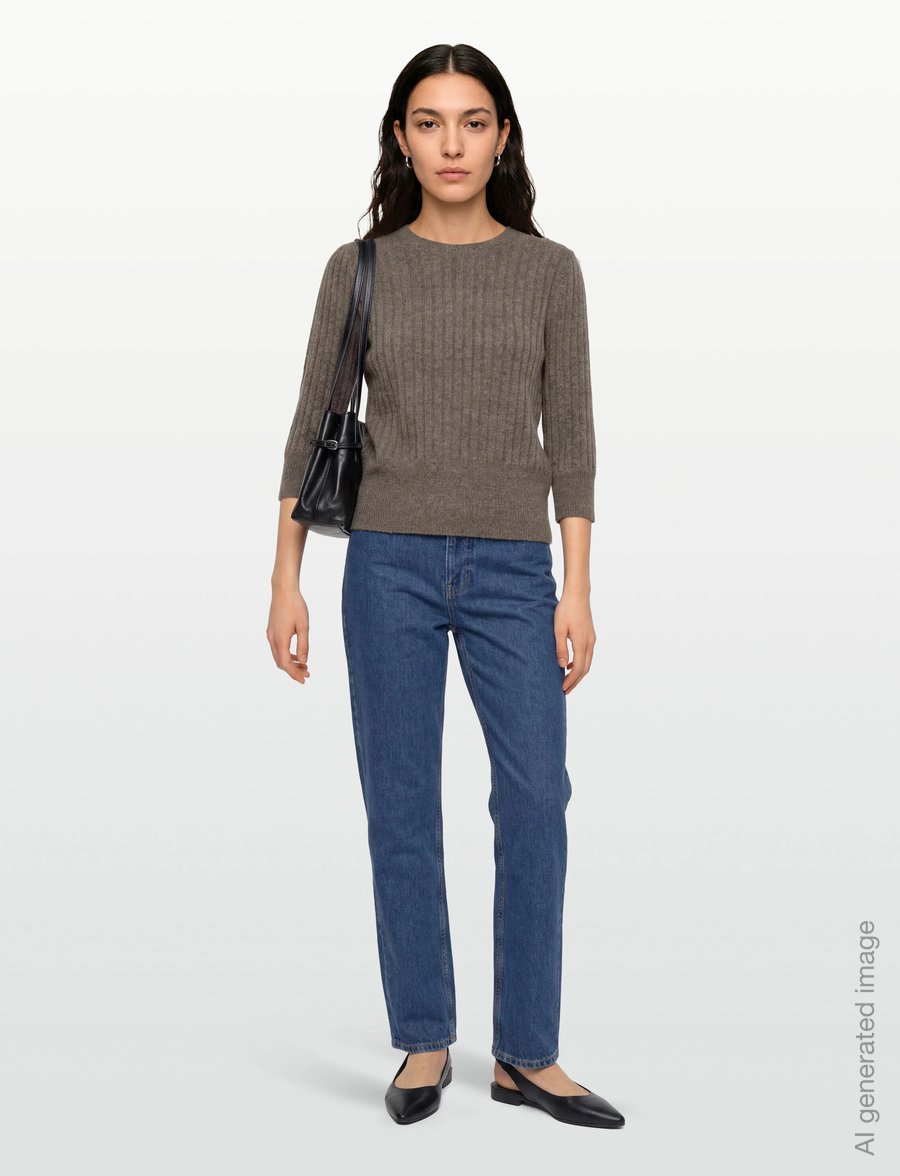 FREE/QUENT - FQHARA-PULLOVER - striktrøjer - morel melange - 0