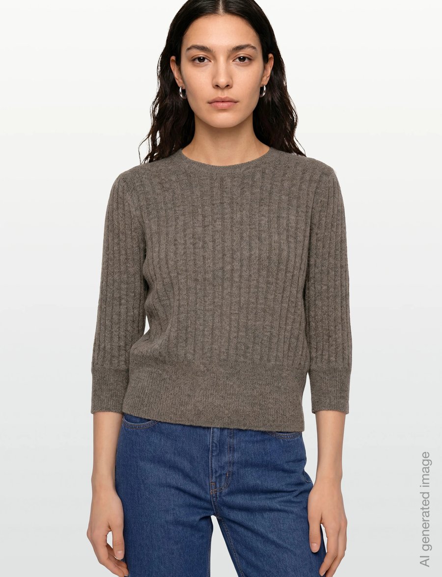 FREE/QUENT - FQHARA-PULLOVER - striktrøjer - morel melange - 3