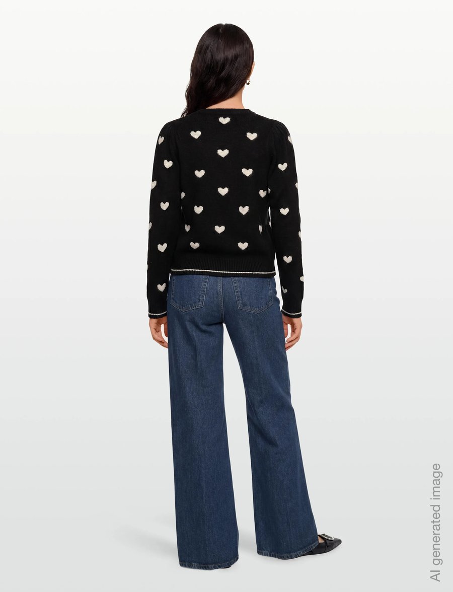 FREE/QUENT - FQFAITH-CARDIGAN - strickjacken - black w. moonbeam melange - 4