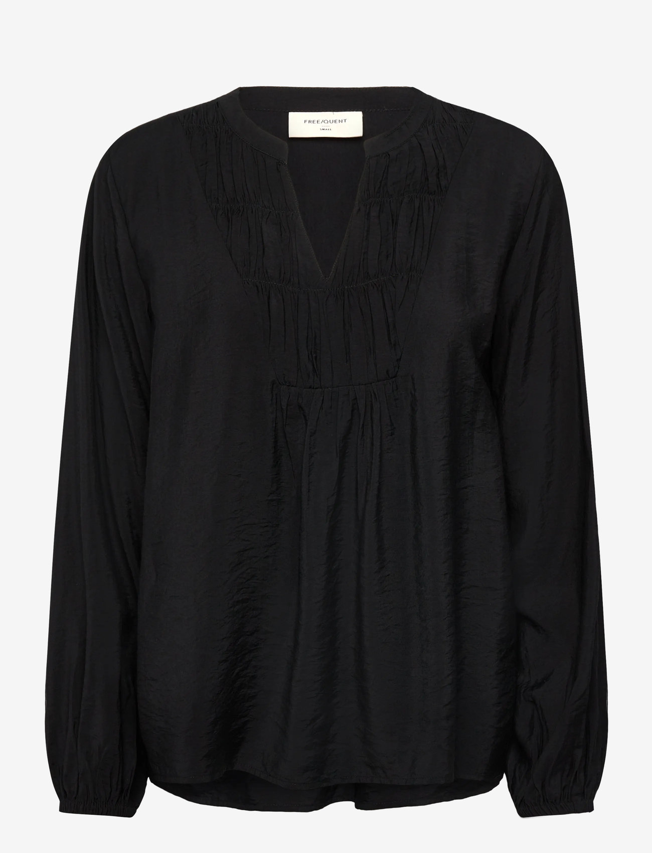 FREE/QUENT - Blouse - langærmede bluser - black - 0