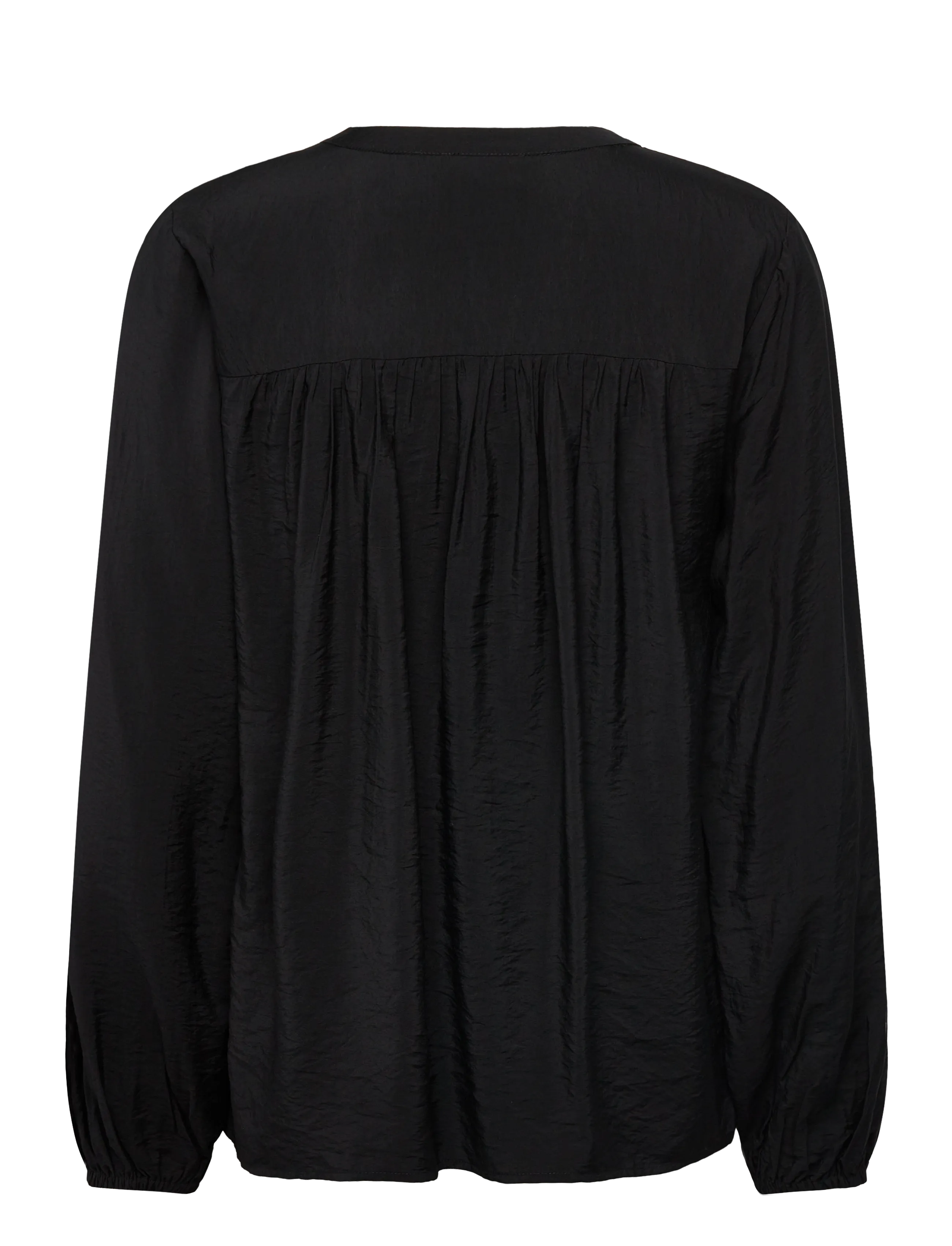FREE/QUENT - Blouse - langärmelige blusen - black - 1