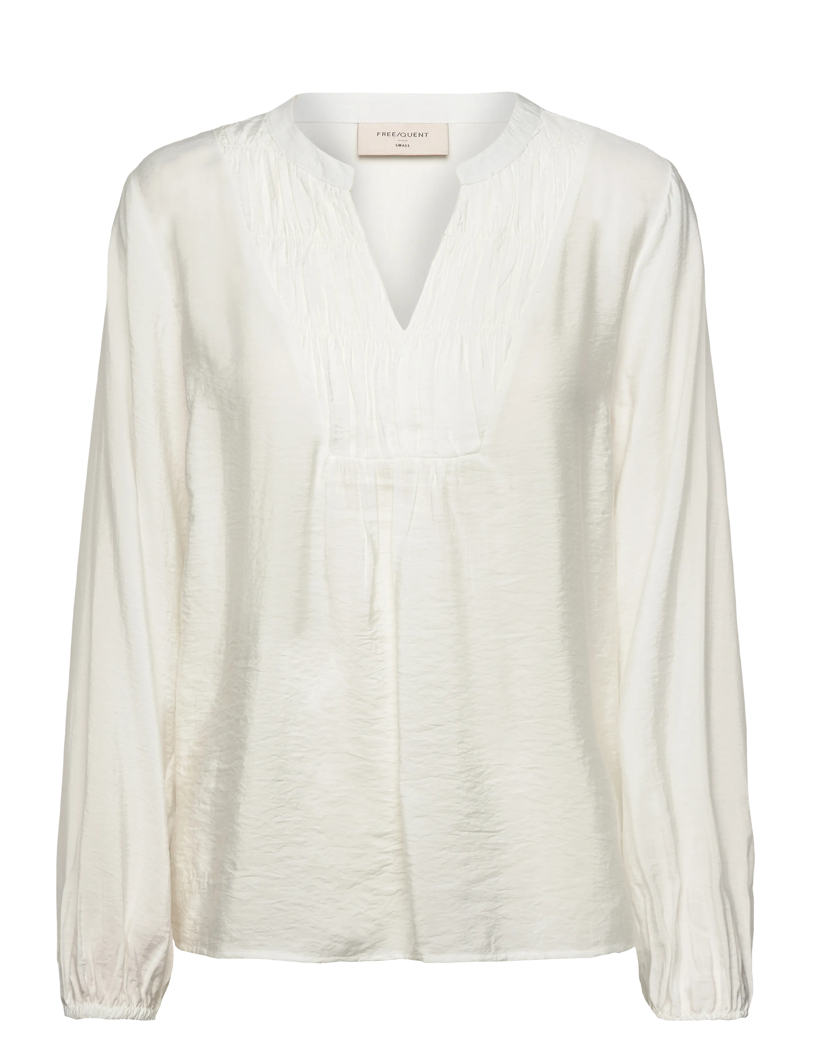 FREE/QUENT Blouse, XS, T-shirts & Oberteile, Creme - Long-sleeved, Frauen