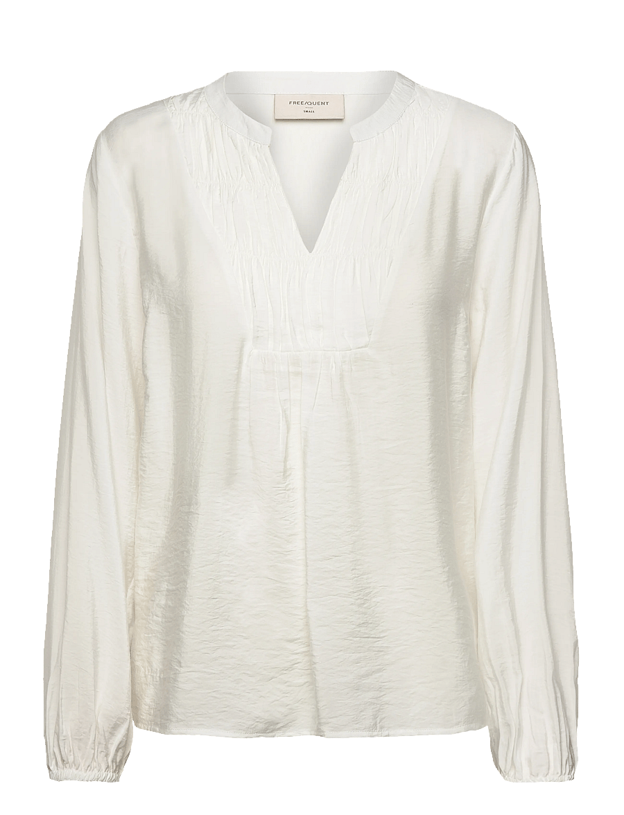 FREE/QUENT - Blouse - langärmelige blusen - star off-white - 0