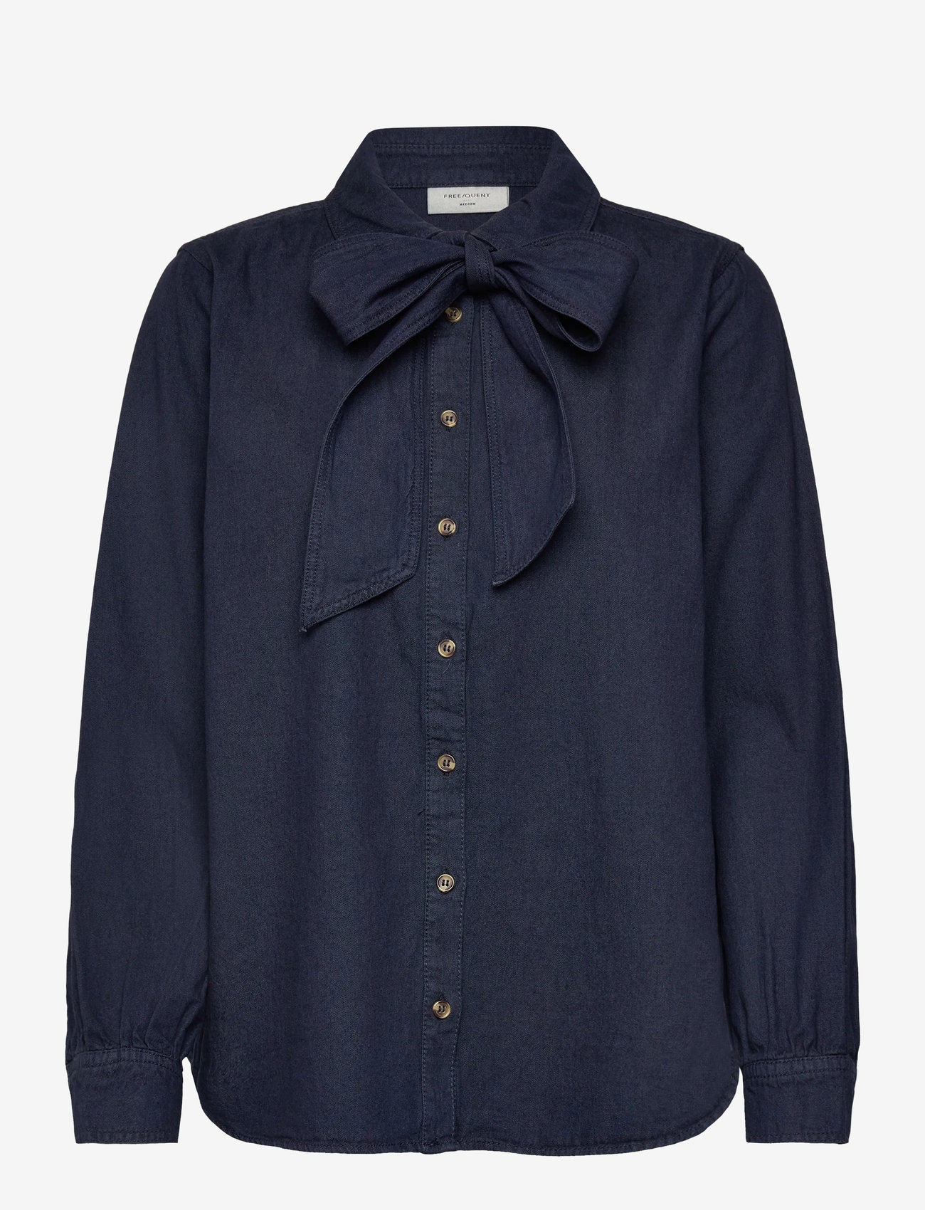 FREE/QUENT - FQLISEA-SHIRT - long-sleeved shirts - indigo blue denim - 2