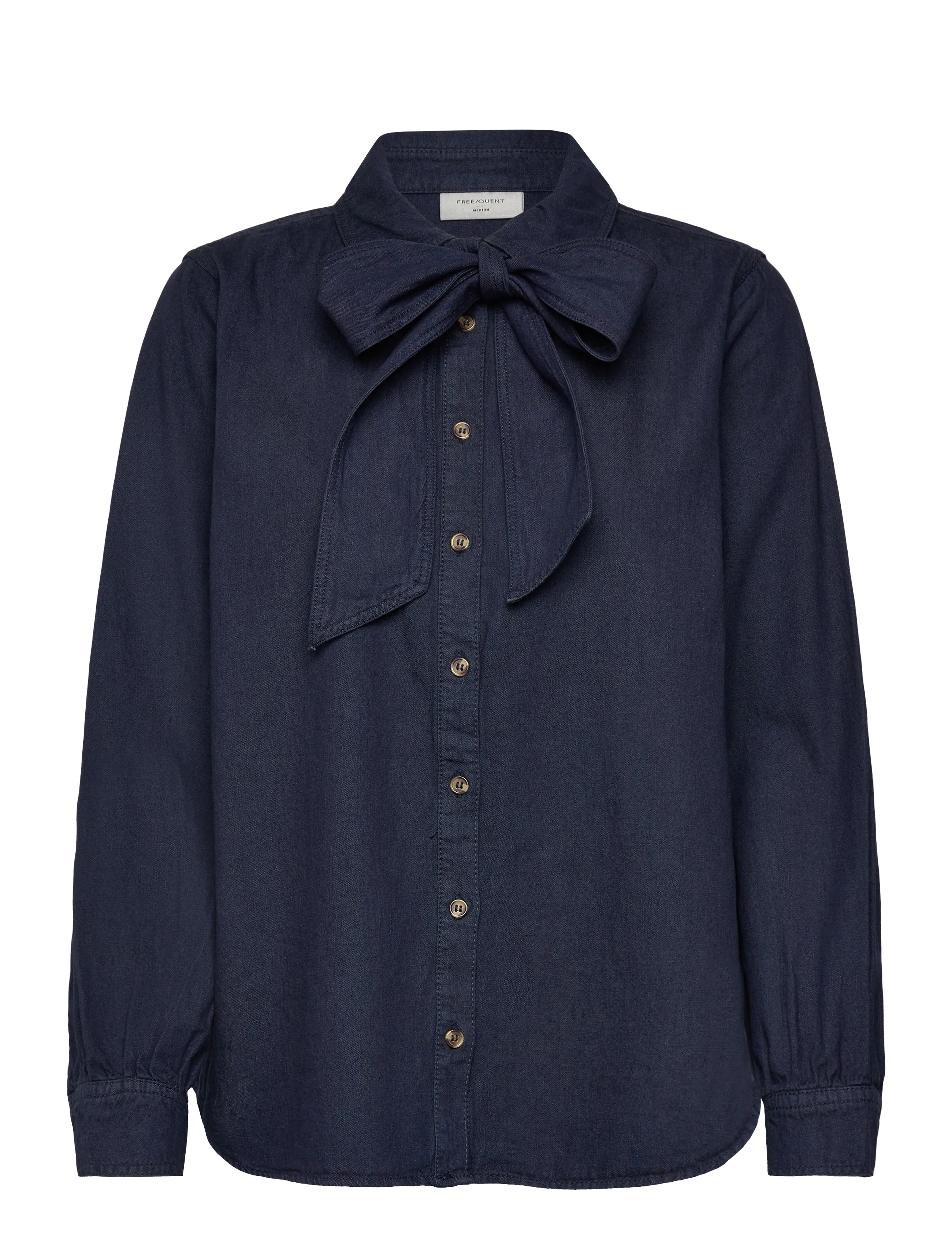 FREE/QUENT - FQLISEA-SHIRT - koszule z długimi rękawami - indigo blue denim - 2