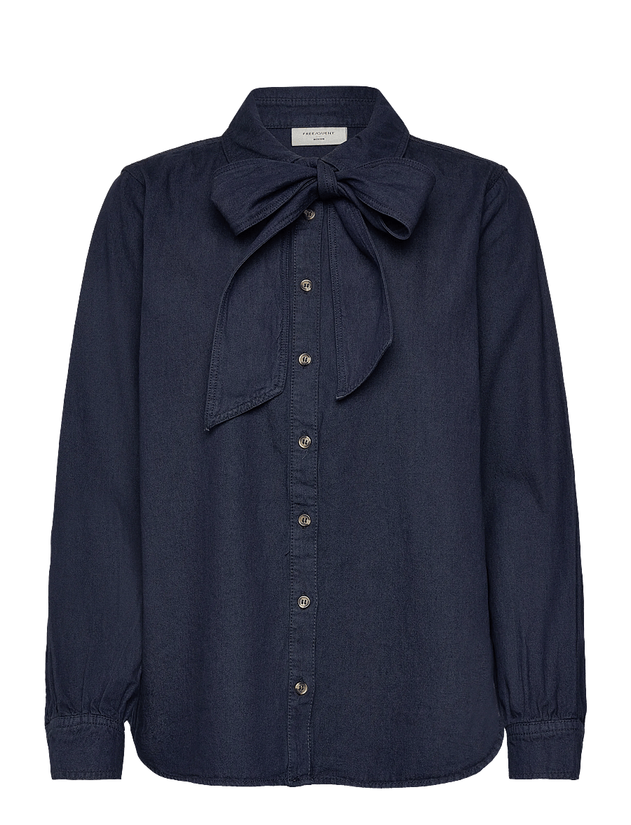 FREE/QUENT - FQLISEA-SHIRT - chemises à manches longues - indigo blue denim - 2