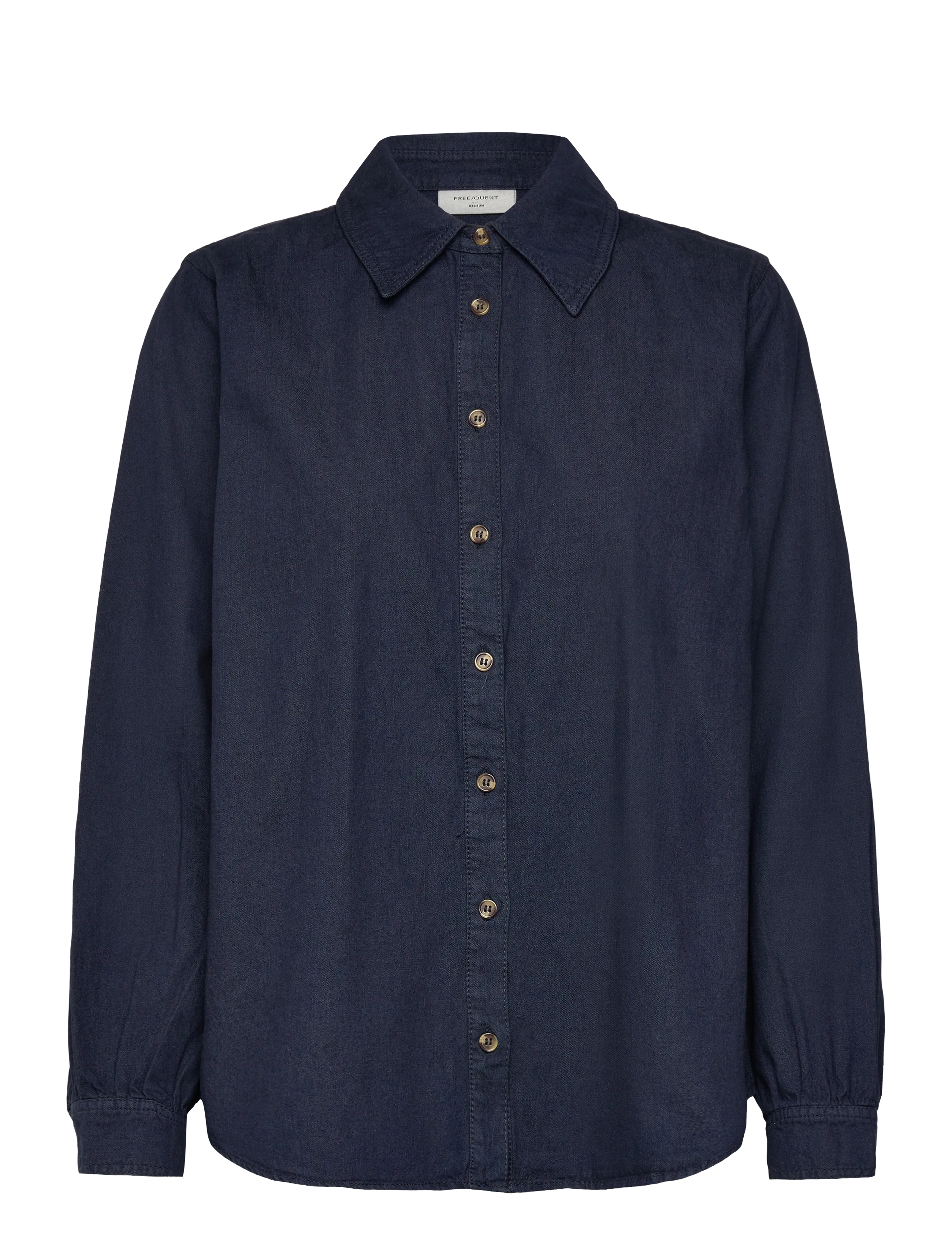 FREE/QUENT - FQLISEA-SHIRT - koszule z długimi rękawami - indigo blue denim - 3
