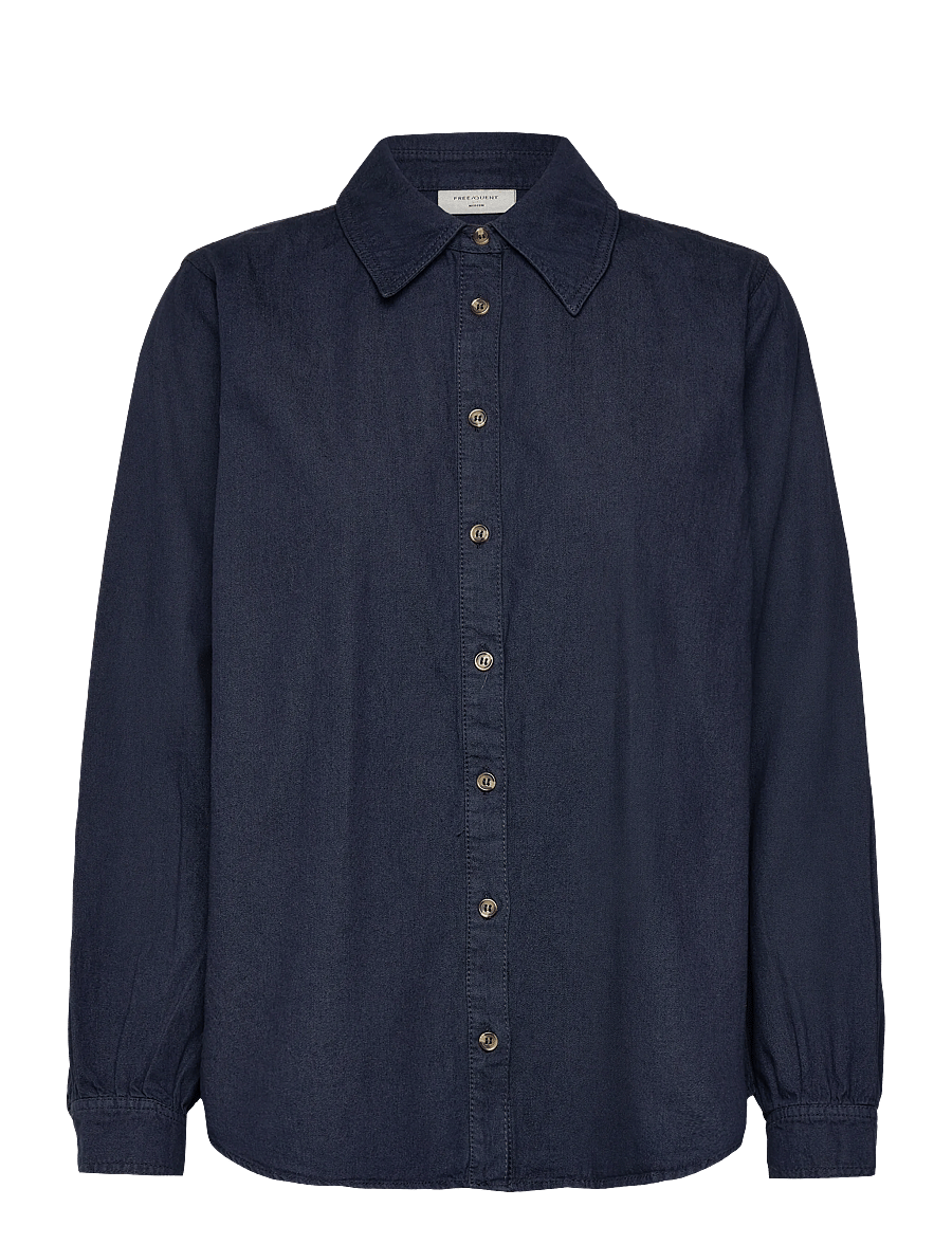 FREE/QUENT - FQLISEA-SHIRT - chemises à manches longues - indigo blue denim - 3