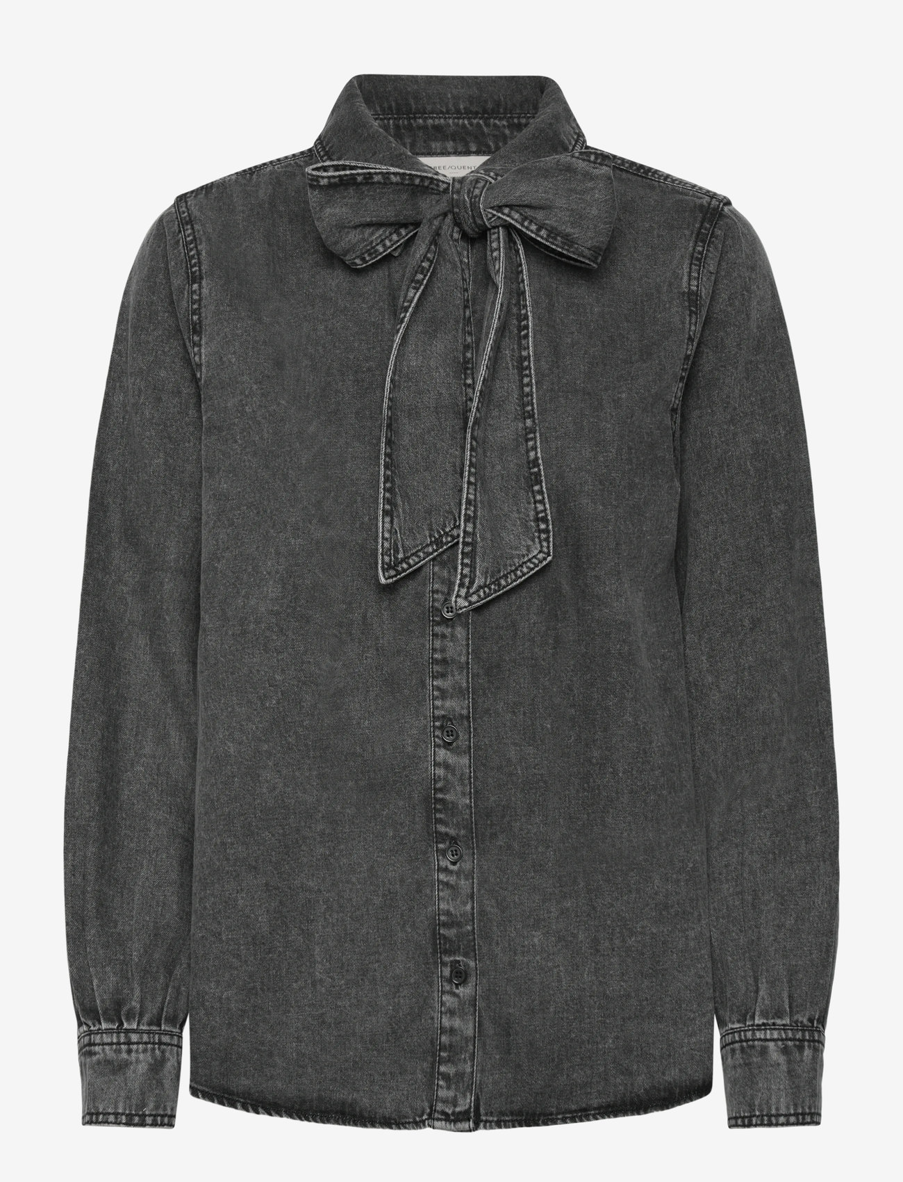 FREE/QUENT - FQLISEA-SHIRT - langärmlige hemden - vintage grey denim - 0