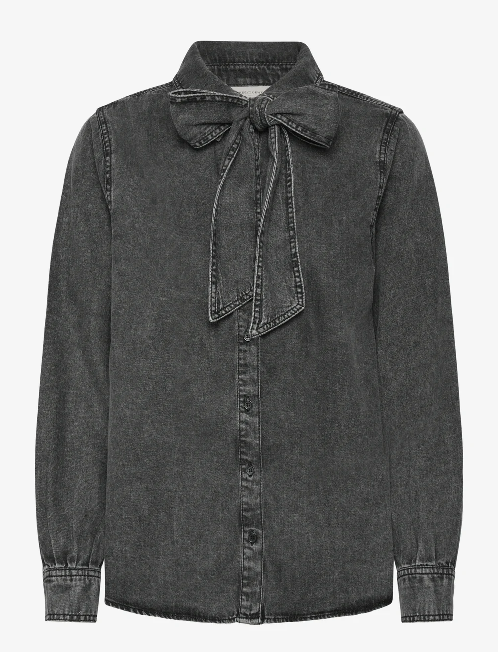 FREE/QUENT - FQLISEA-SHIRT - long-sleeved shirts - vintage grey denim - 0