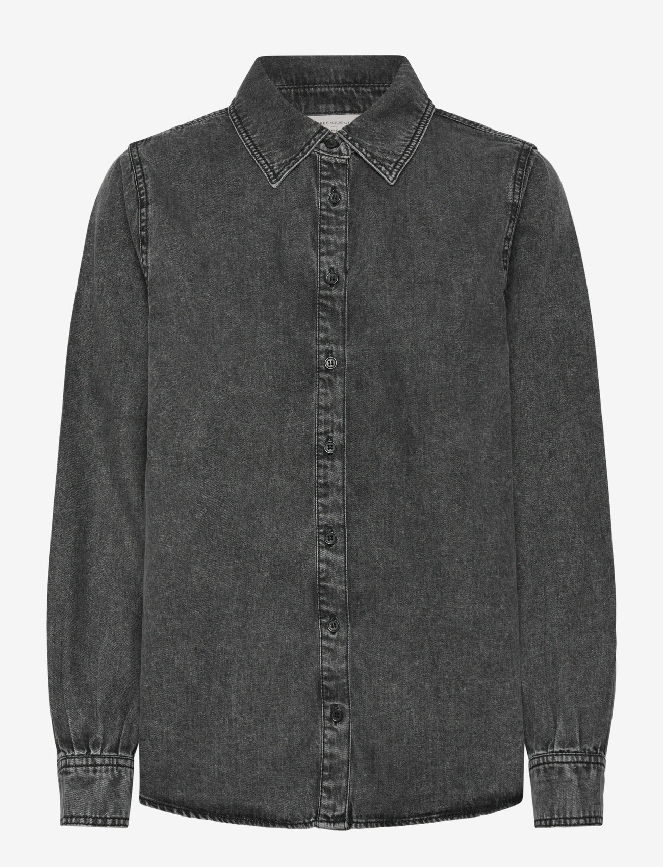 FREE/QUENT - FQLISEA-SHIRT - langärmlige hemden - vintage grey denim - 2