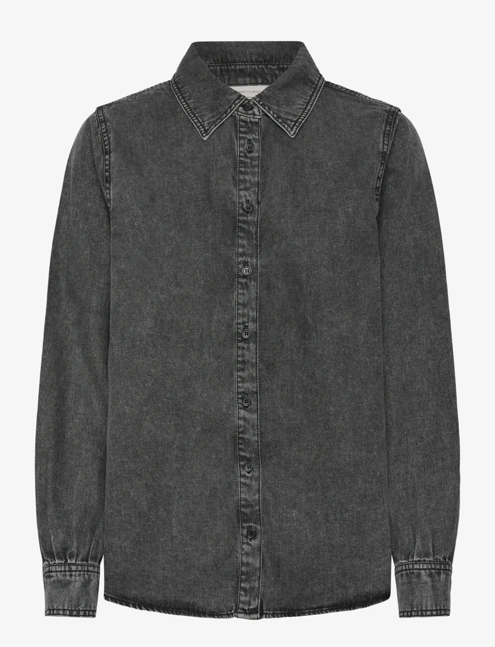 FREE/QUENT - FQLISEA-SHIRT - long-sleeved shirts - vintage grey denim - 2