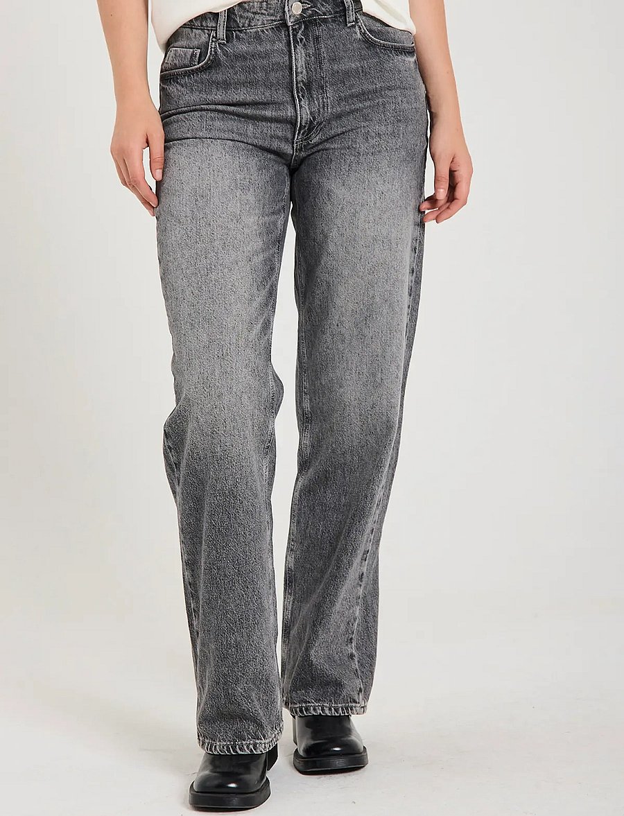 FREE/QUENT - Jeans - straight jeans - vintage grey denim - 0