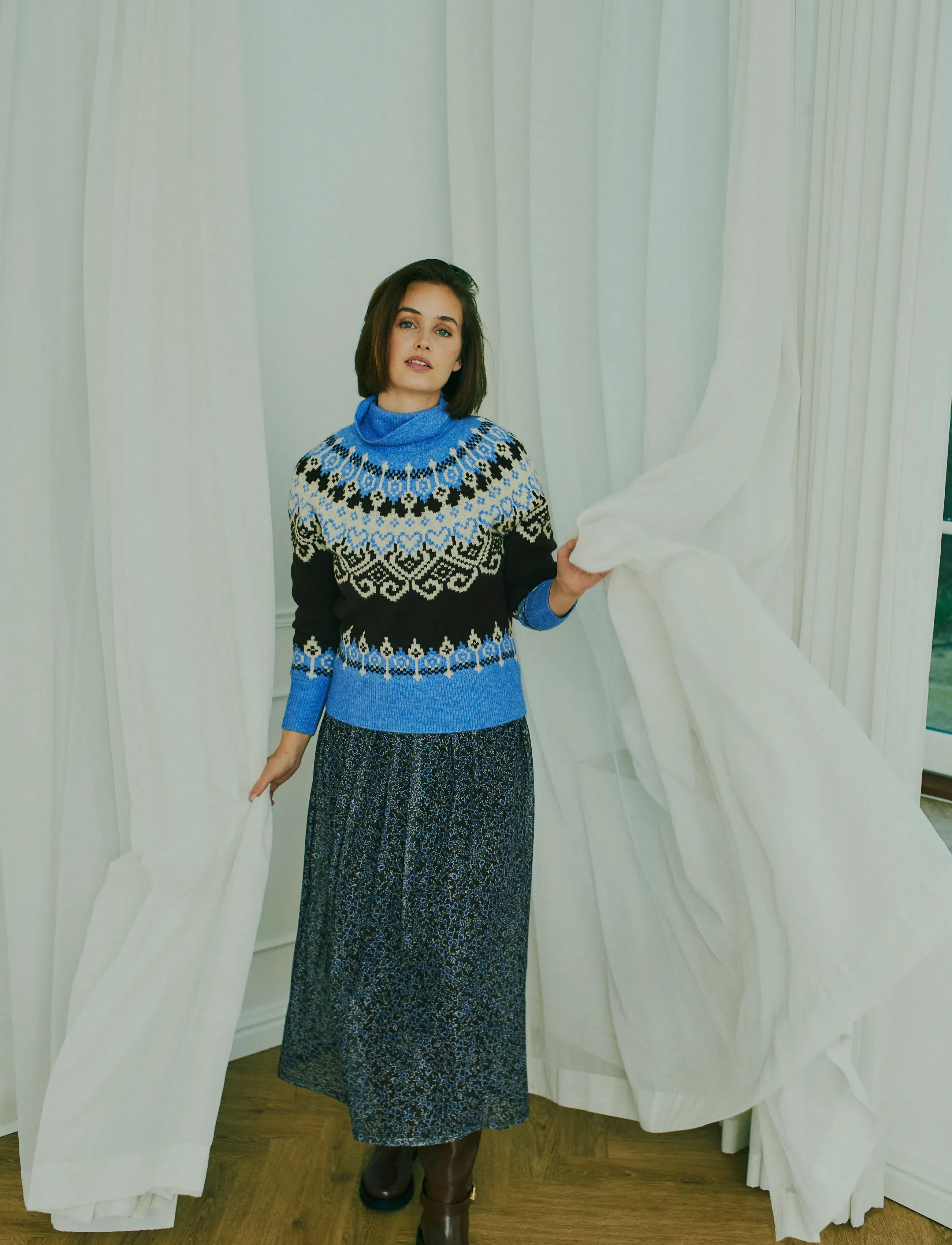 FREE/QUENT Dress from Freequent - Kleider - COFFEE BEAN W. WEDGEWOOD / brown