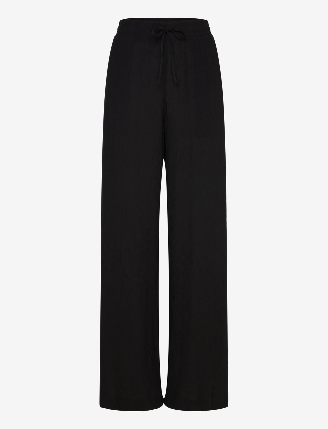 FREE/QUENT - Pull-on pants from Freequent in a light material. The pants have a simple silhou - straight leg hosen - black - 0