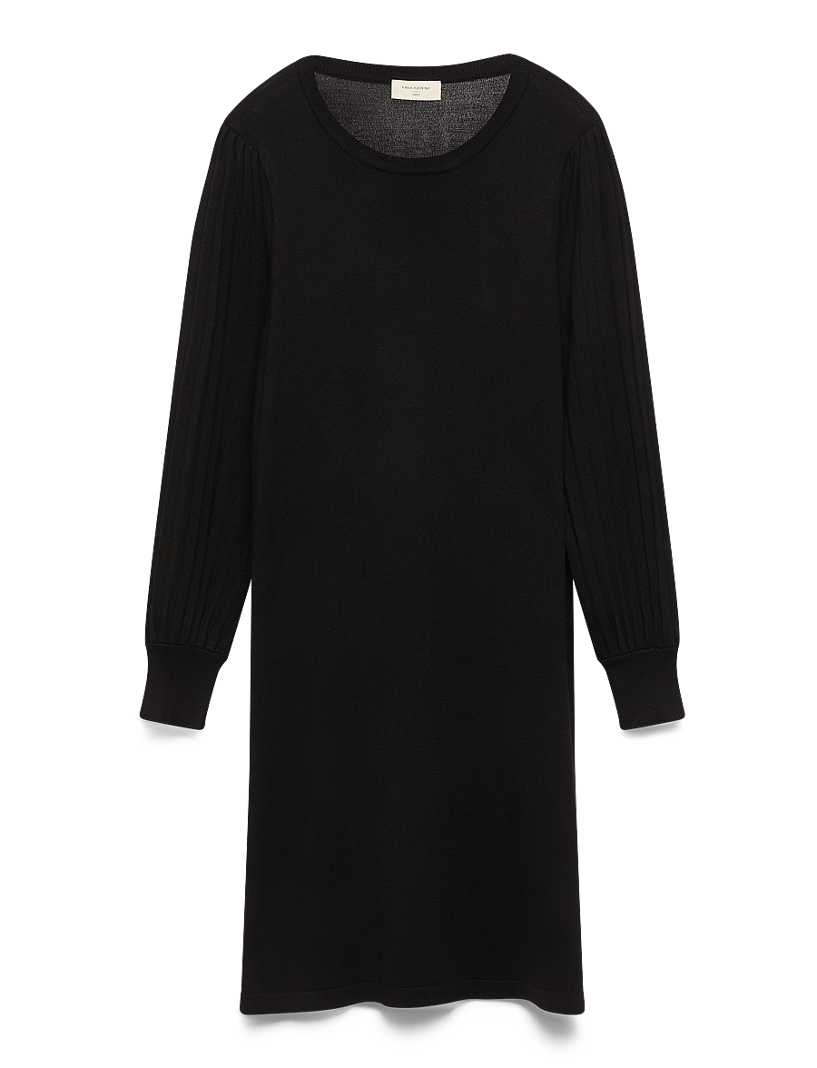 FREE/QUENT - Dress from Freequent in a soft, fine-knit material. The dress has a simple silho - kootud kleidid - black - 2