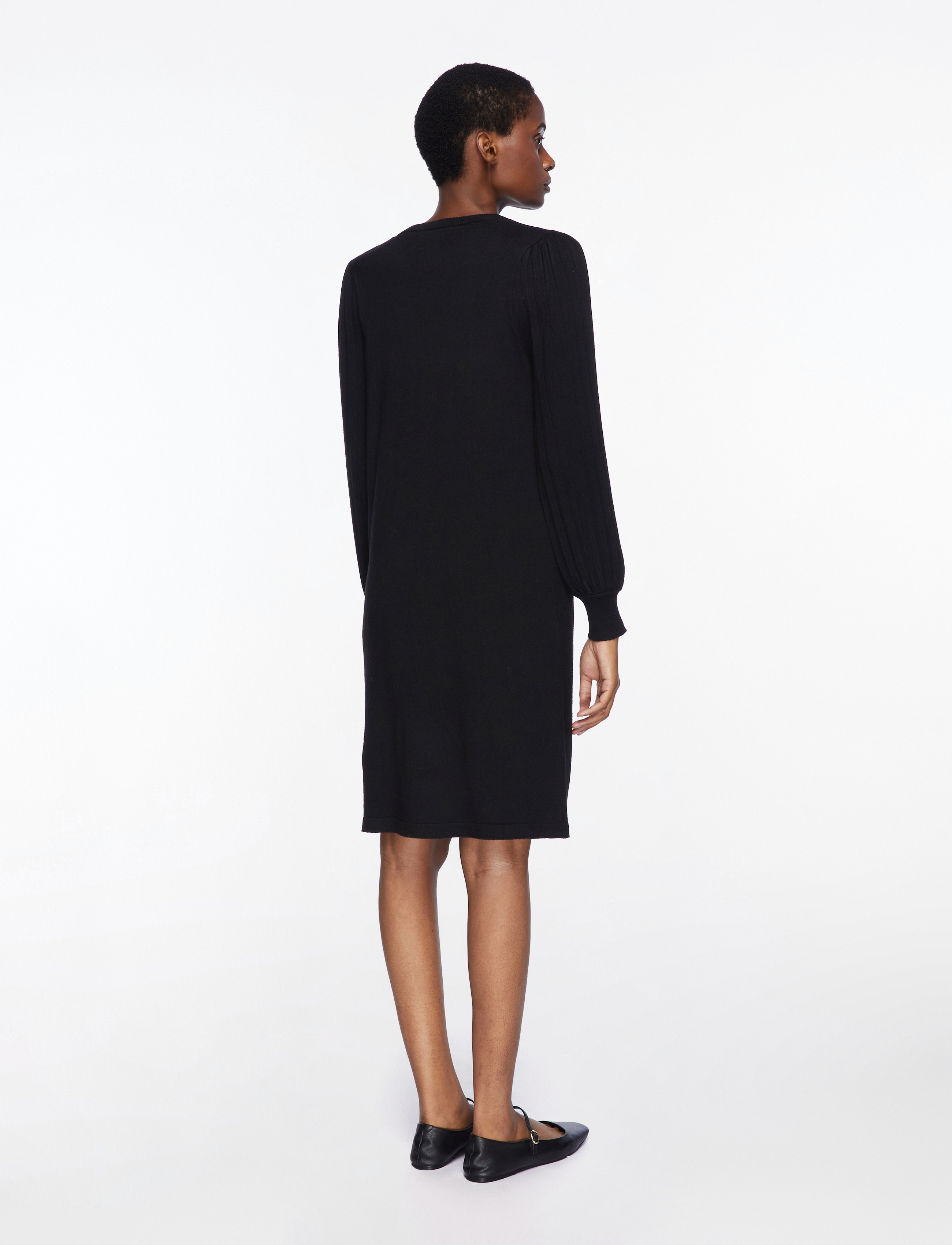 FREE/QUENT - Dress from Freequent in a soft, fine-knit material. The dress has a simple silho - knitted dresses - black - 4